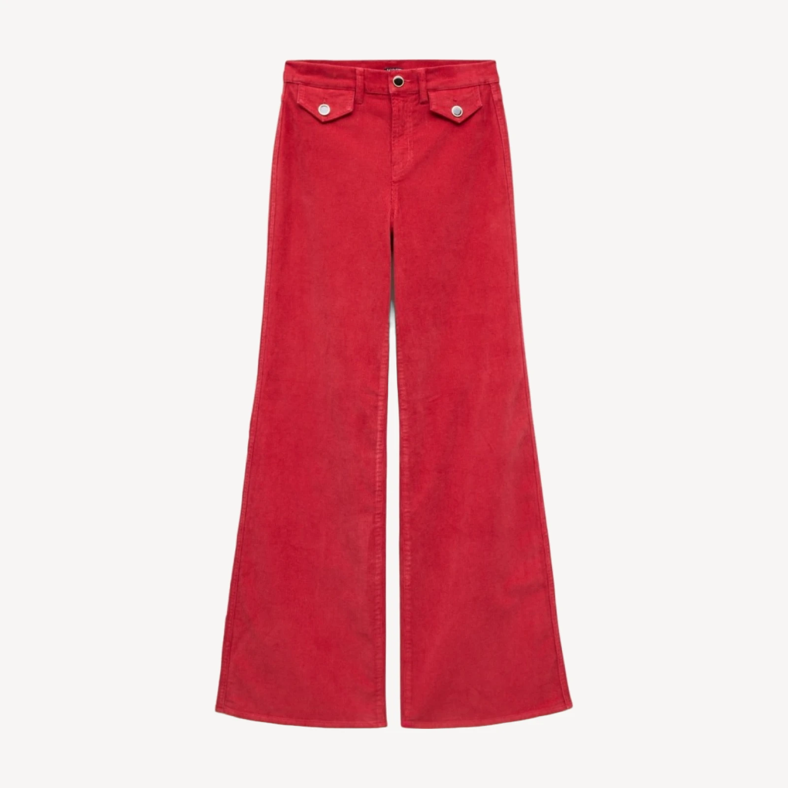 Wide-leg trouser in stretch corduroy