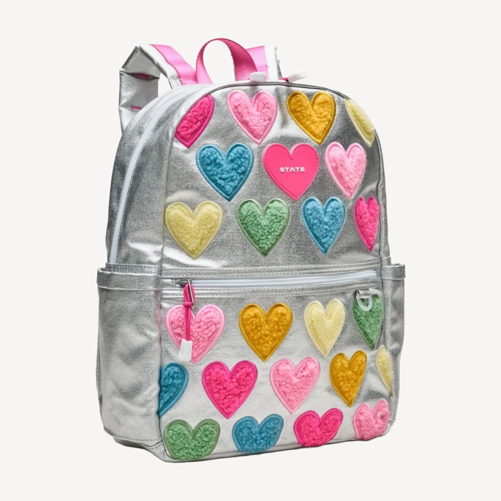 State™ kids' Kane backpack in rainbow heart print