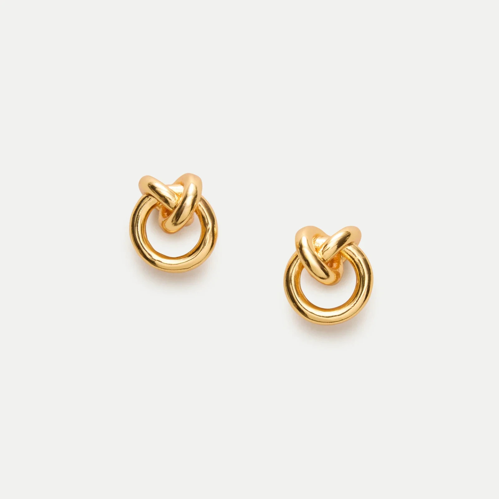 Sculptural knot stud earrings