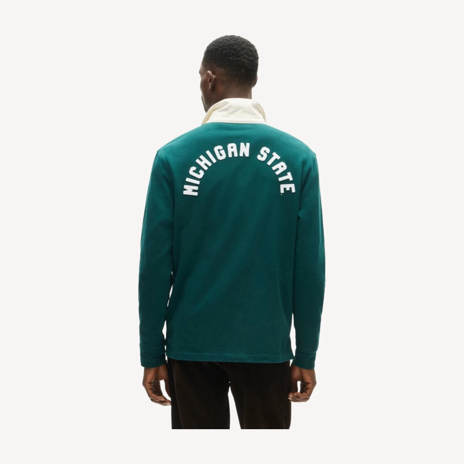'47 x J.Crew Michigan State rugby shirt