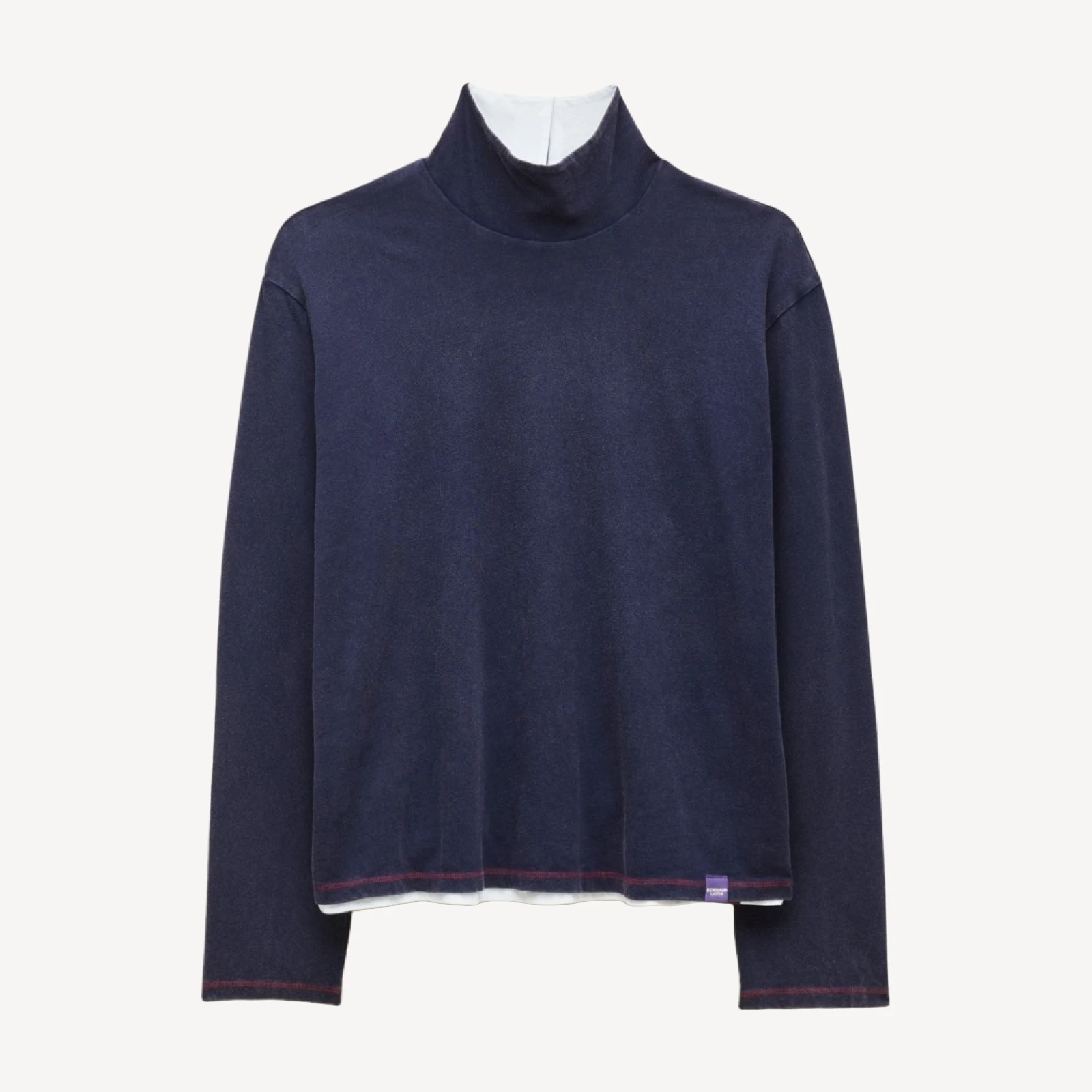 Eckhaus Latta x J.Crew reversible jersey turtleneck