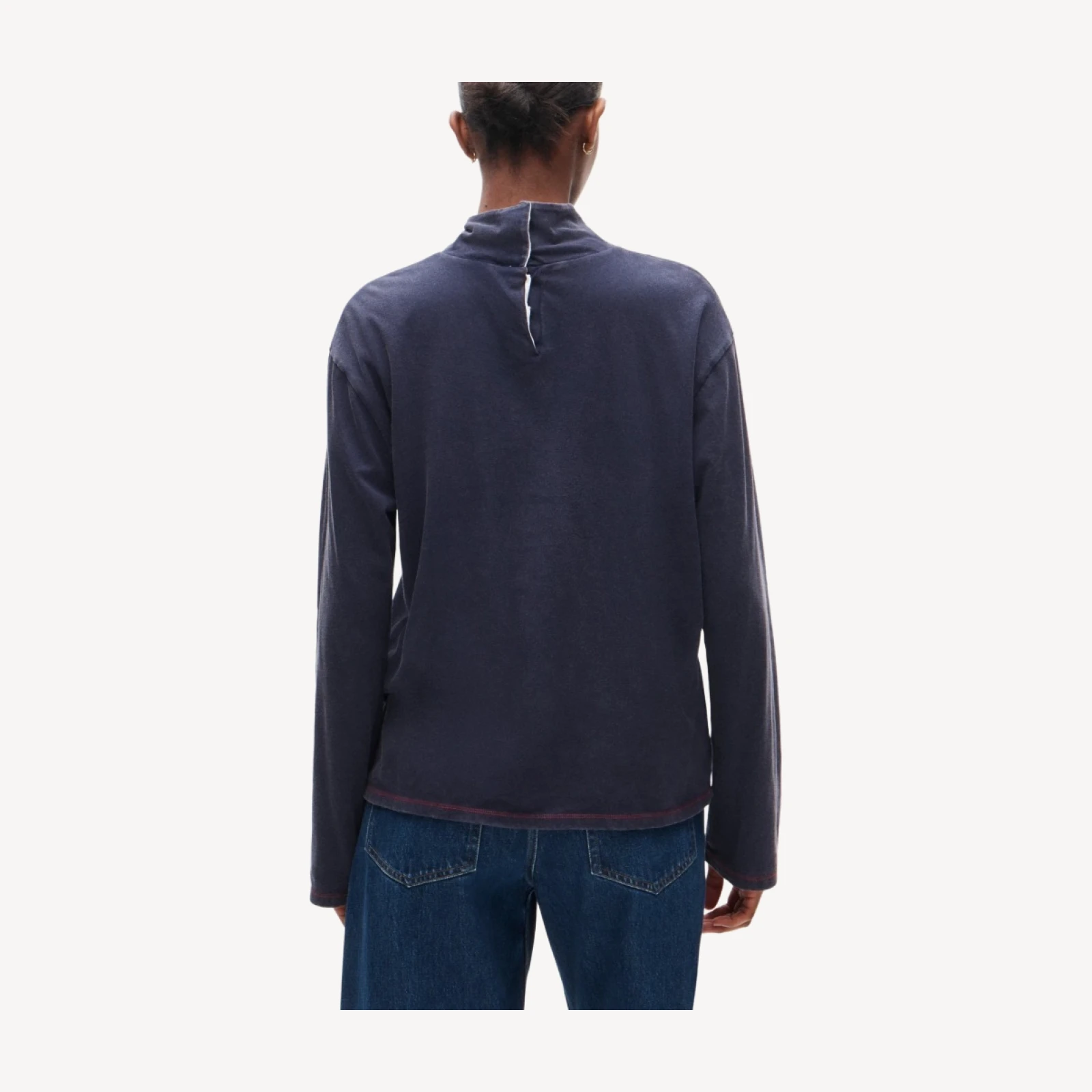 Eckhaus Latta x J.Crew reversible jersey turtleneck