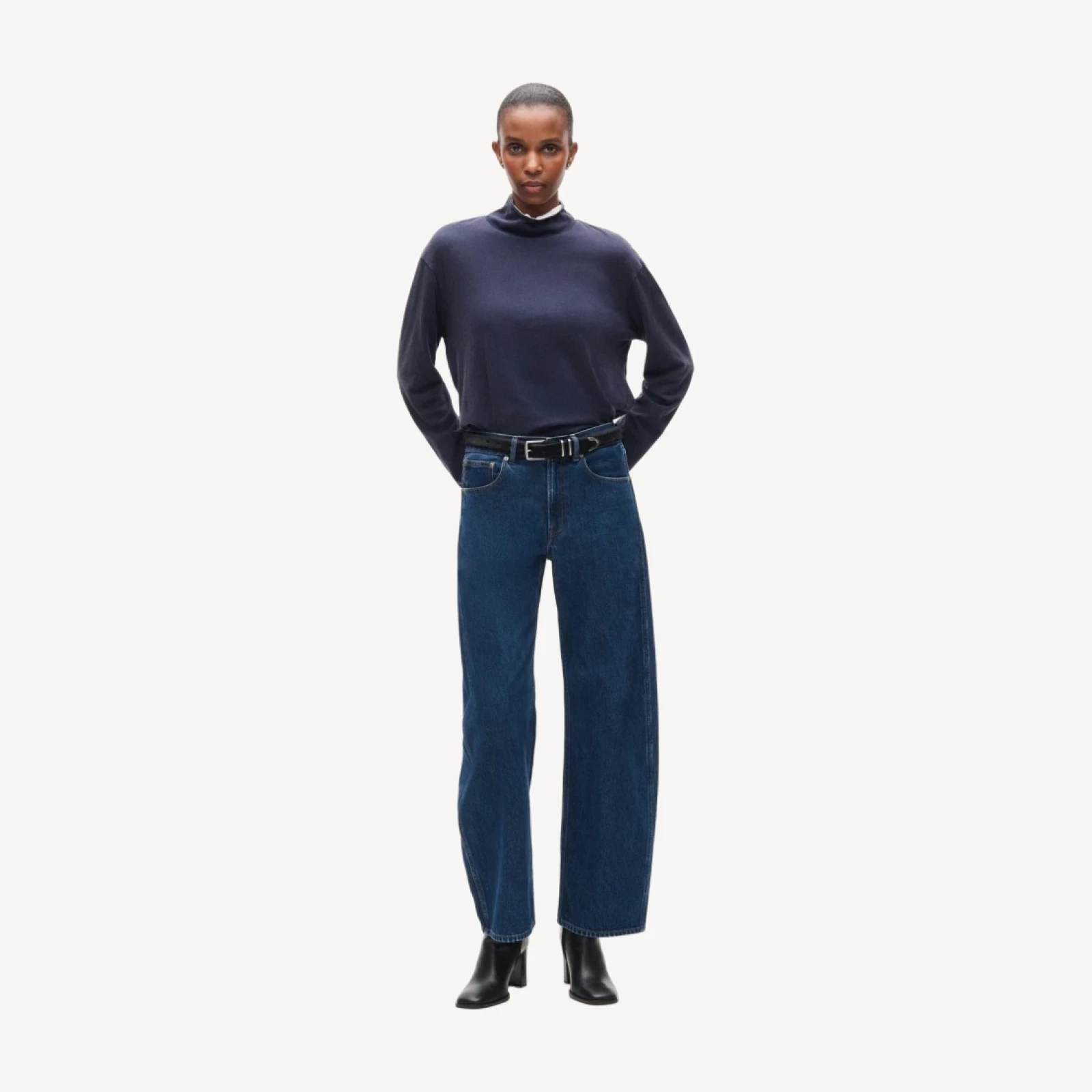 Eckhaus Latta x J.Crew reversible jersey turtleneck