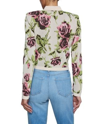 L'Agence Osiris Jacquard Collared Cardigan