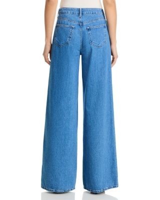 L'Agence Niles Twist Wide Leg Jeans in Torsten