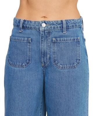L'Agence Declan High Rise Wide Leg Jeans in Solvera
