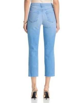 L'Agence Sada High Rise Slim Crop Jeans in Pacific