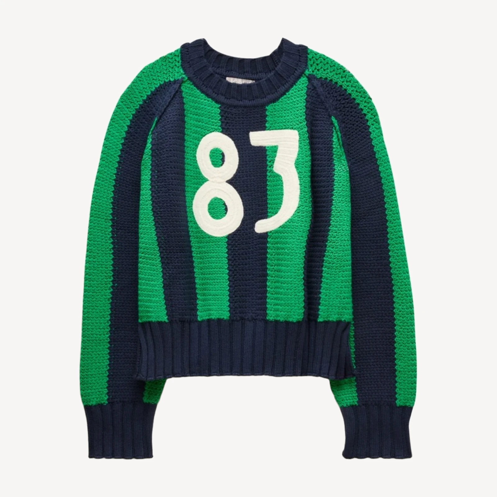 Rive graphic "83" crewneck in stripe