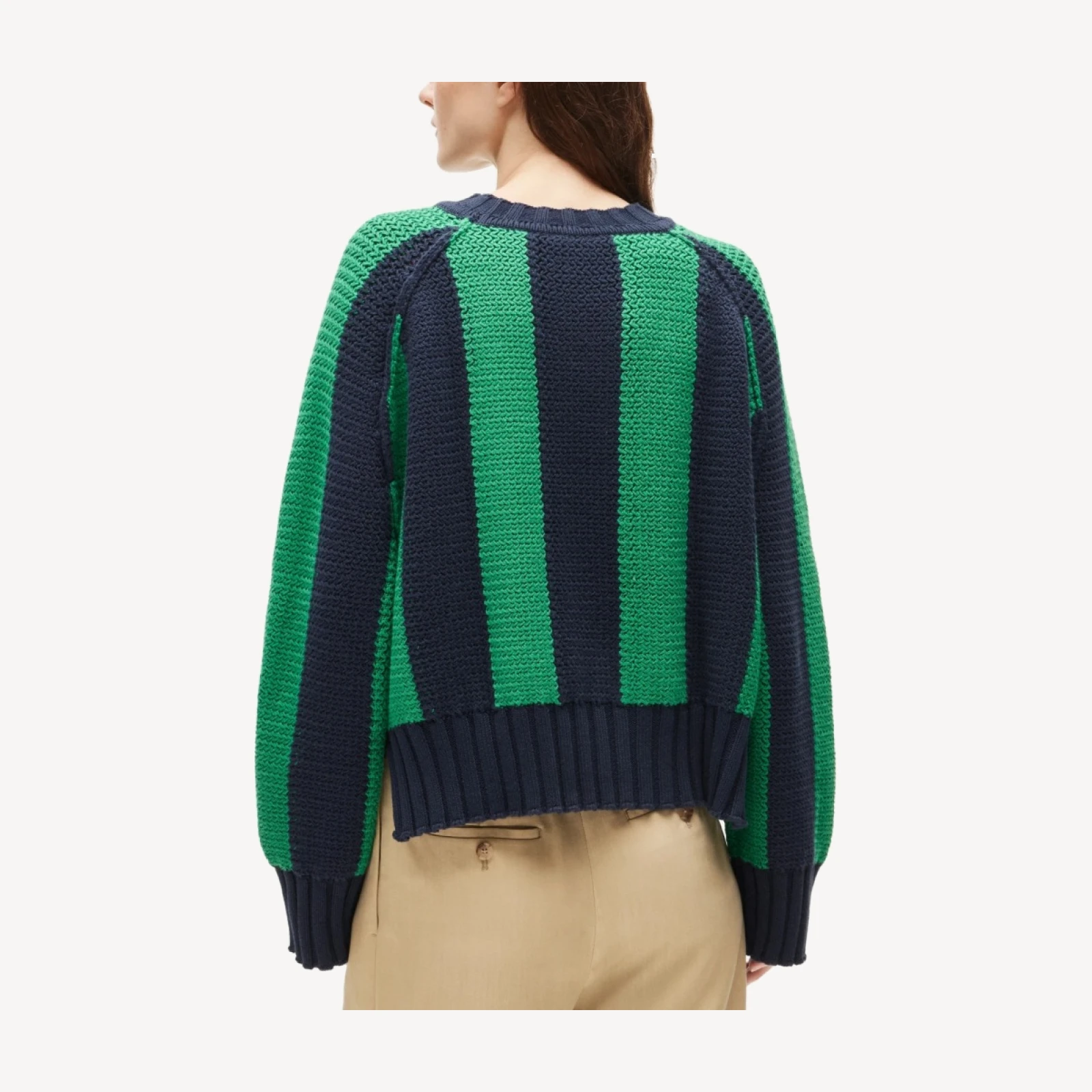 Rive graphic "83" crewneck in stripe