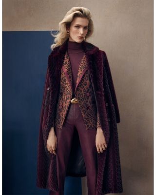 L'Agence Icelyn Double Breasted Long Coat