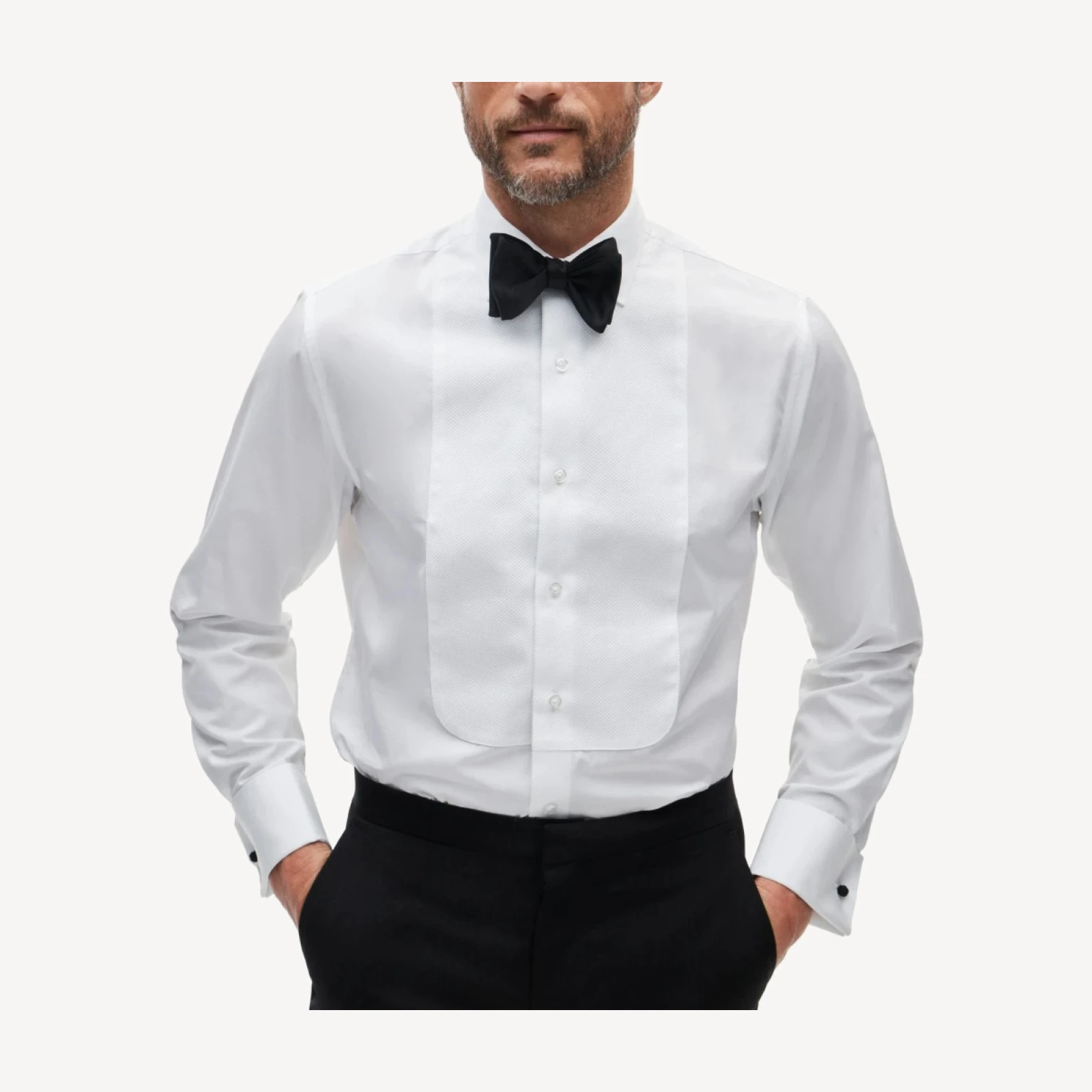 Ludlow Premium cotton tuxedo shirt
