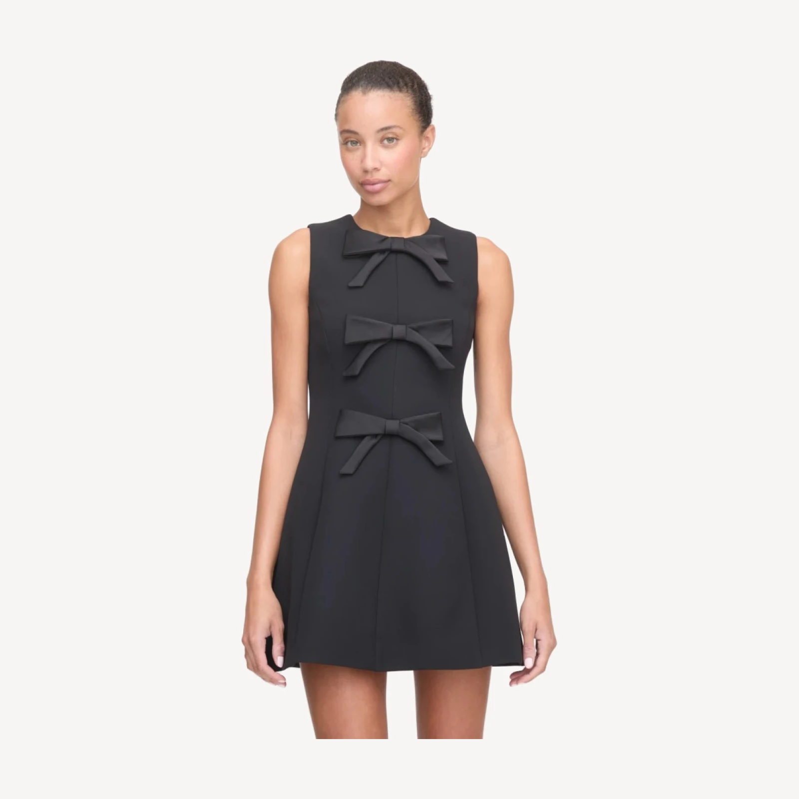 The Blythe Bow Dress - Black Bows