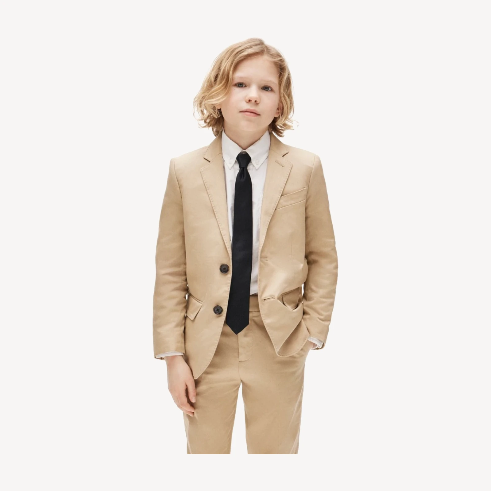 Boys' Ludlow suit jacket in chino