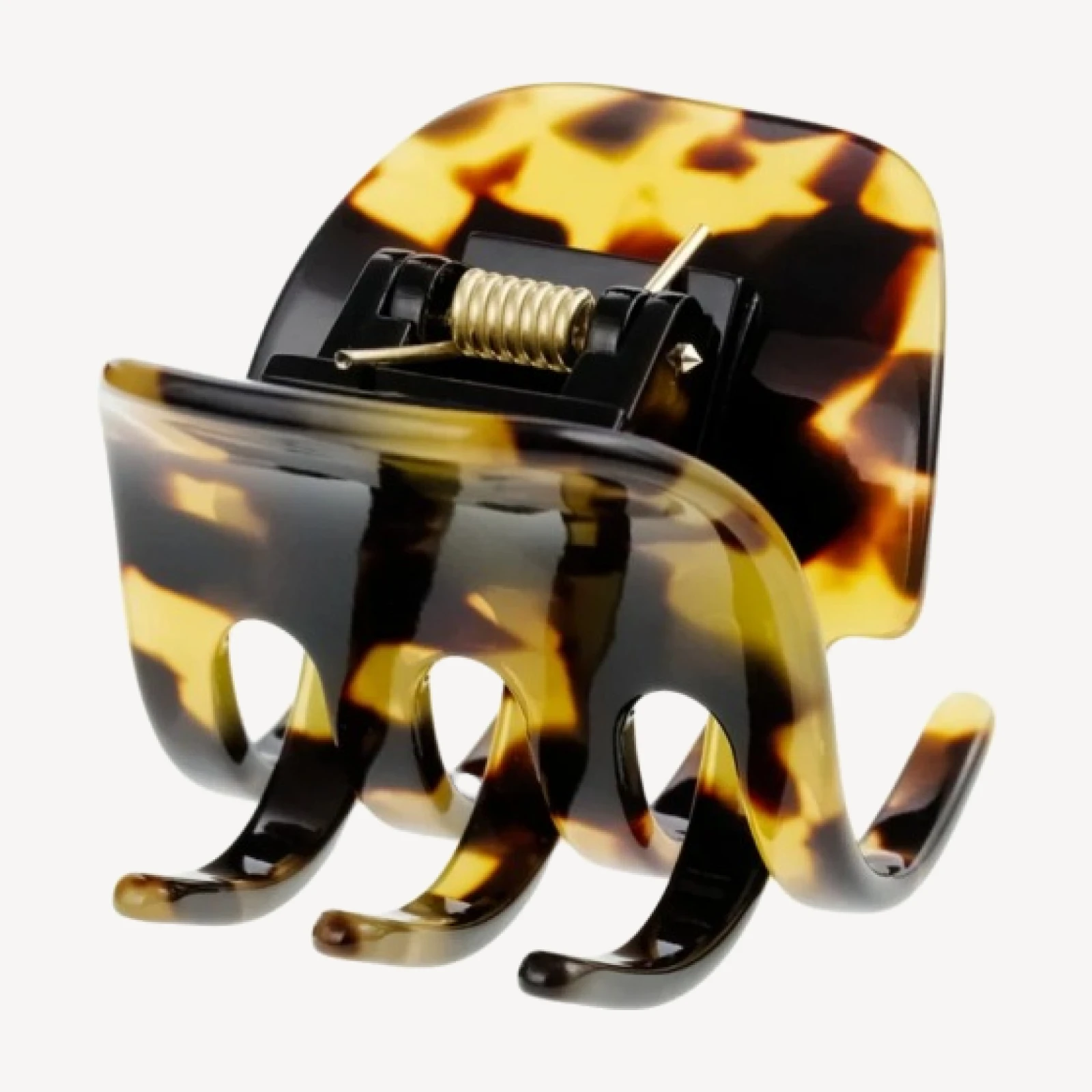 Classic hair clip in Italian tortoise