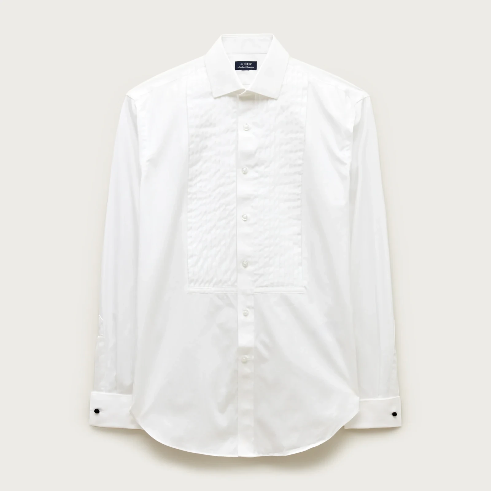 Ludlow Premium cotton pleated-bib tuxedo shirt