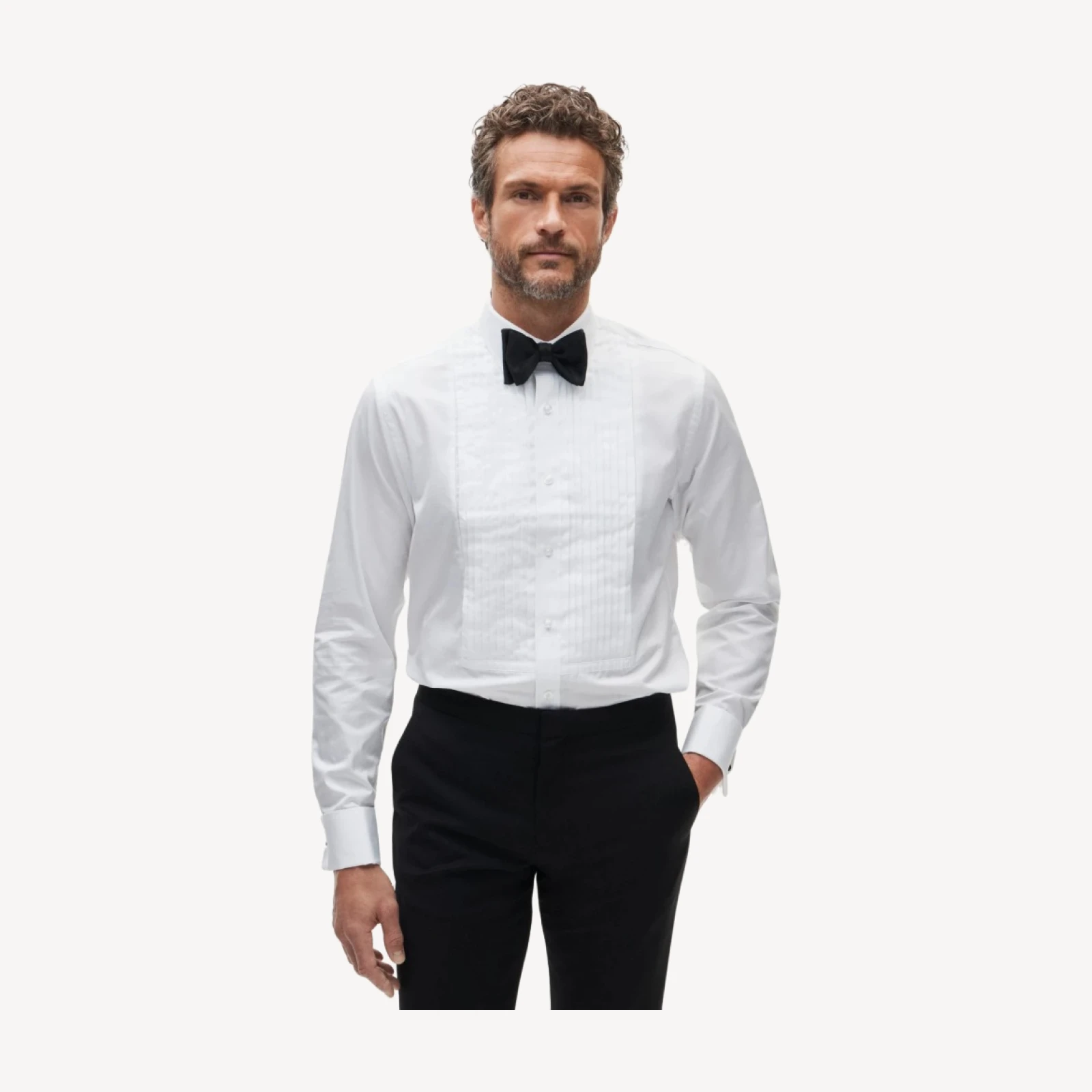 Ludlow Premium cotton pleated-bib tuxedo shirt