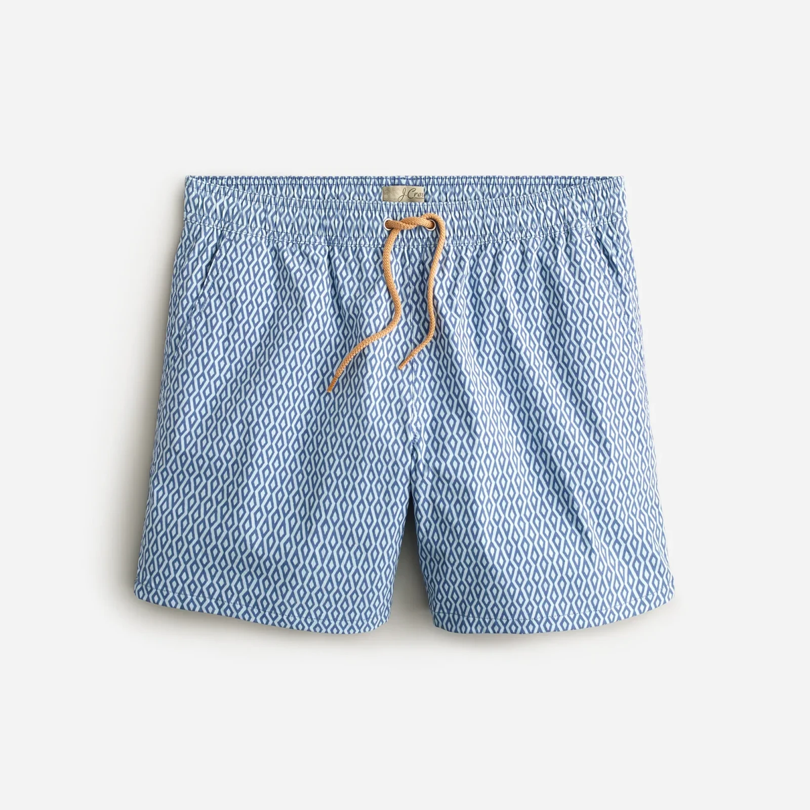 6" stretch swim trunk in print