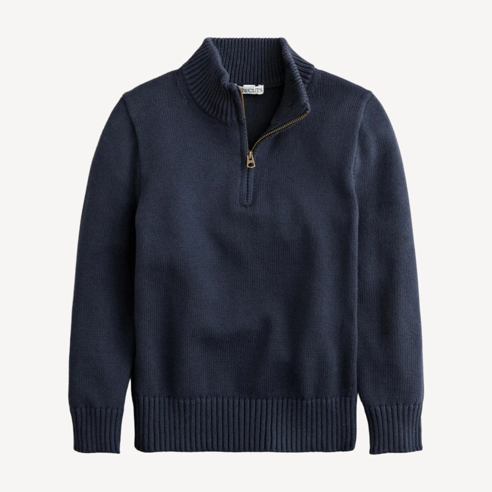 Kids' heritage cotton quarter-zip sweater