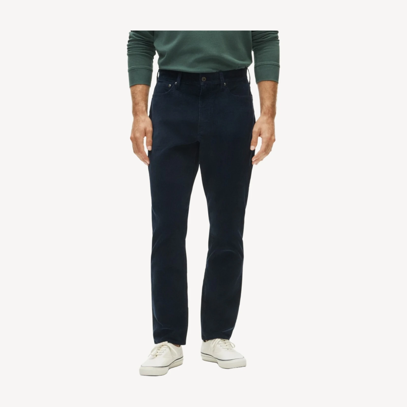Athletic Straight-fit stretch corduroy five-pocket pant