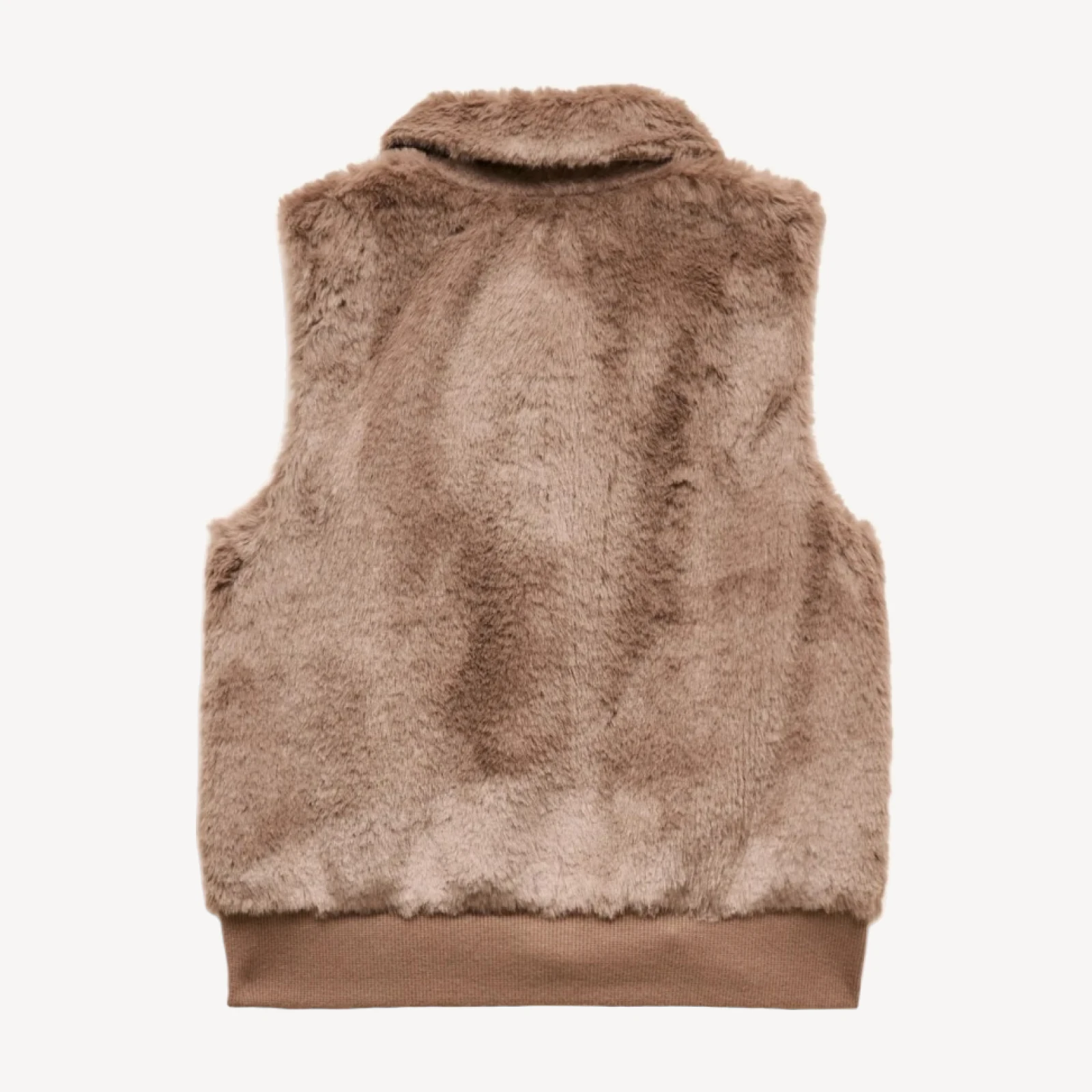 Girls' faux-fur vest
