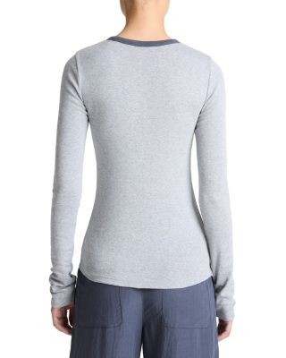 Vince Heather Tipped Long Sleeve Tee
