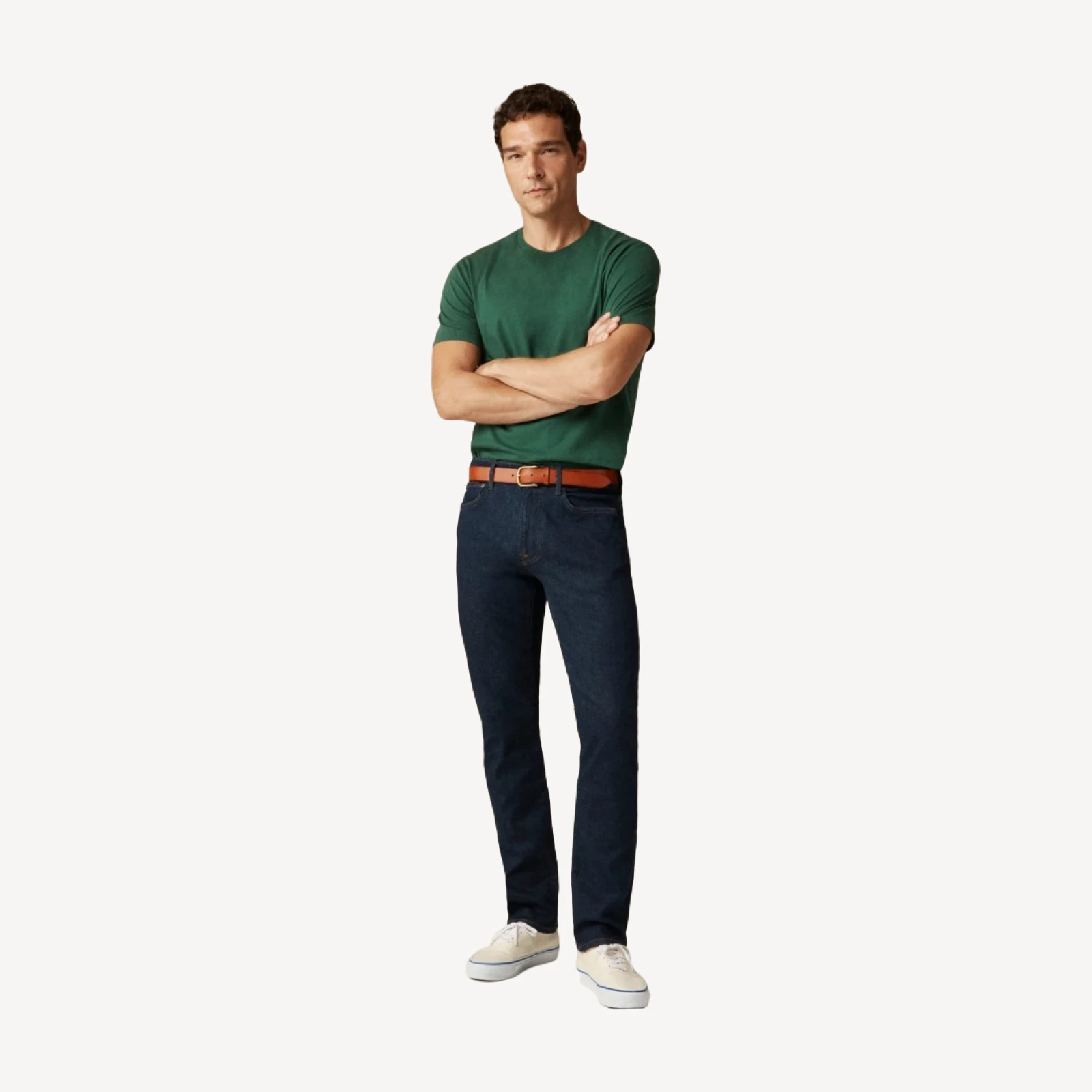 770™ Straight-fit stretch jean in aged indigo wash