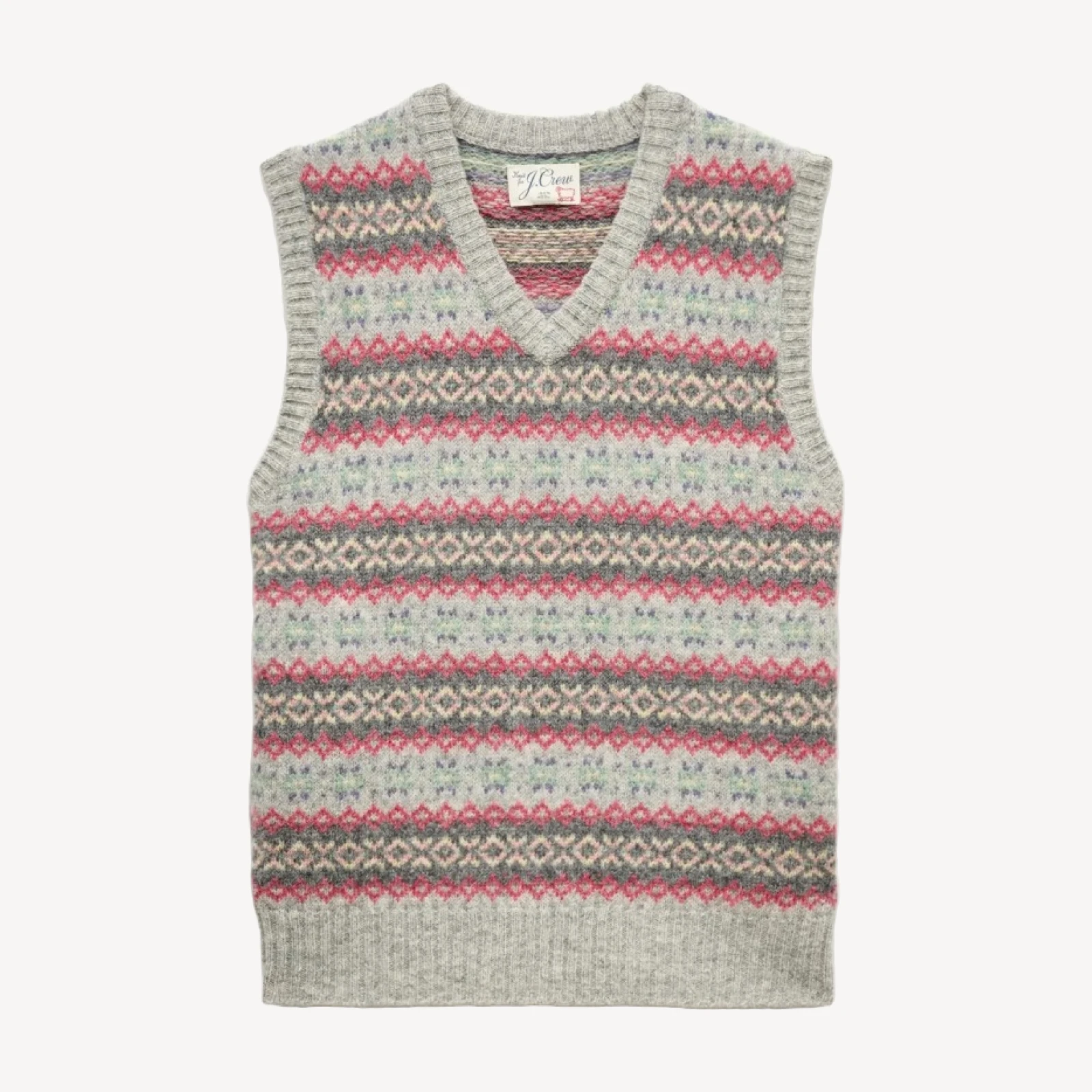 Fair Isle sweater-vest in wool