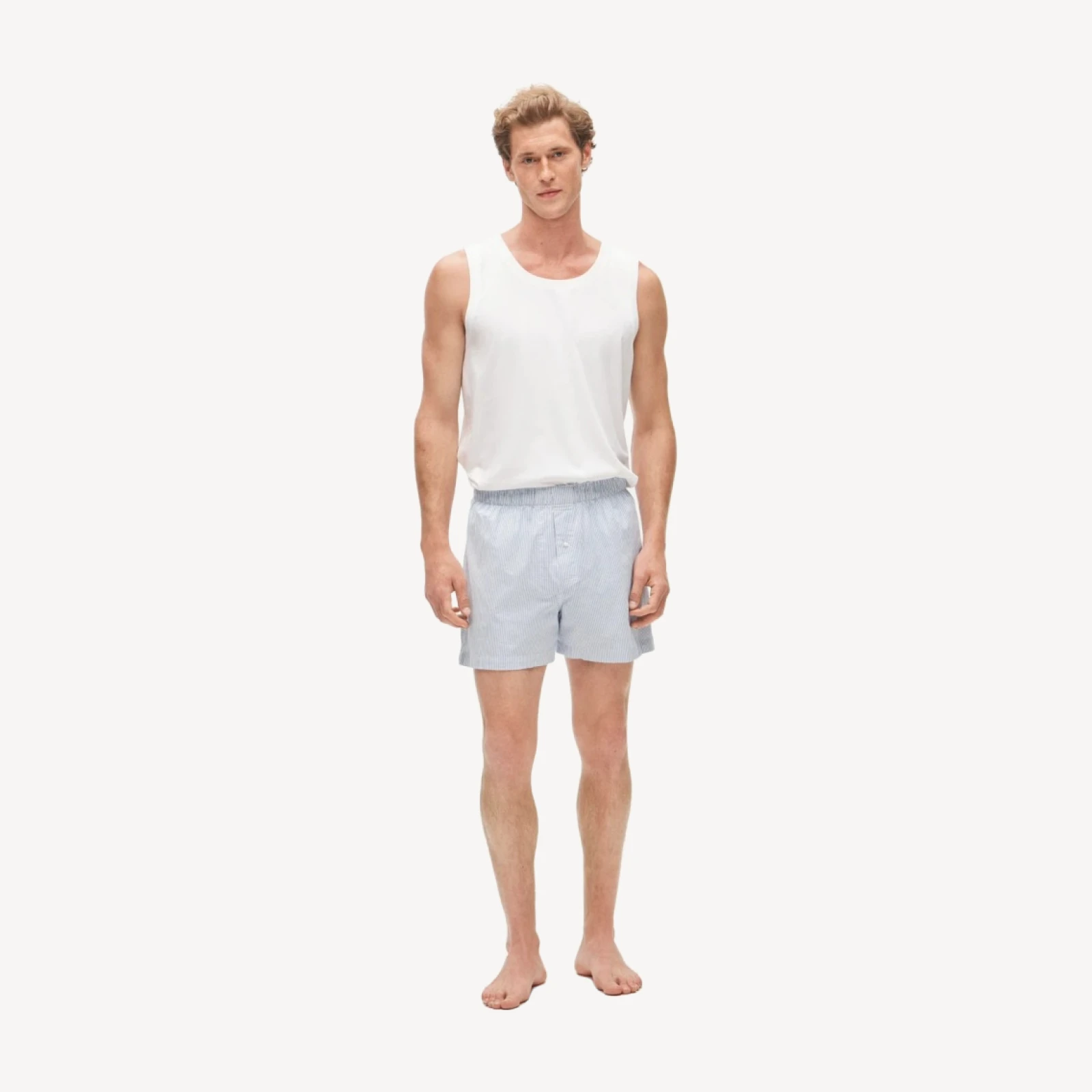 Boxer short in Broken-in organic cotton oxford