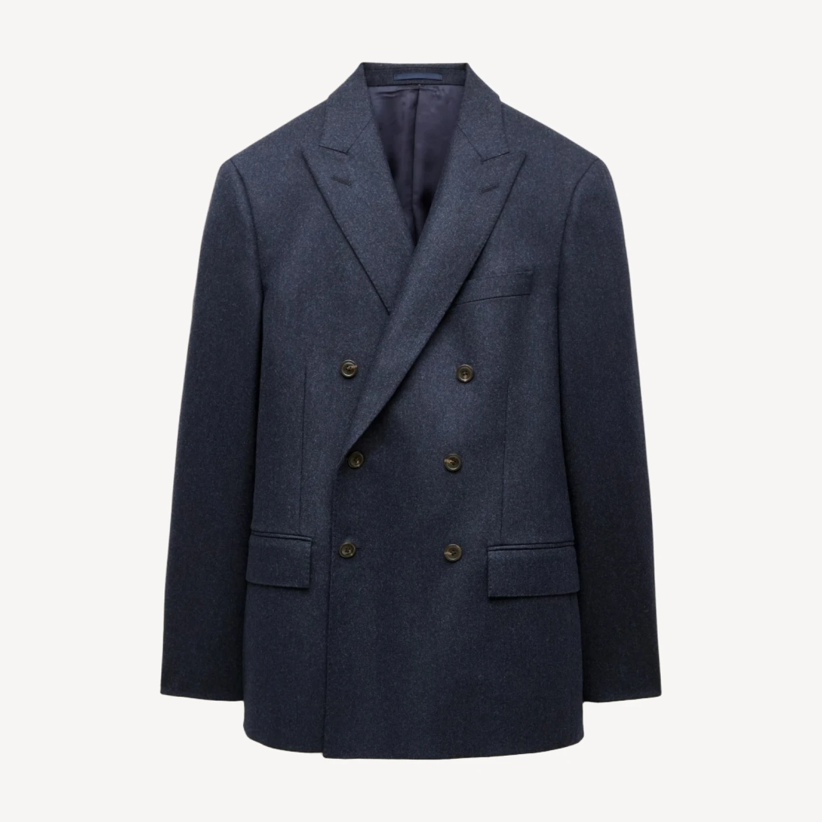 Kenmare Relaxed-fit suit jacket in Italian wool flannel