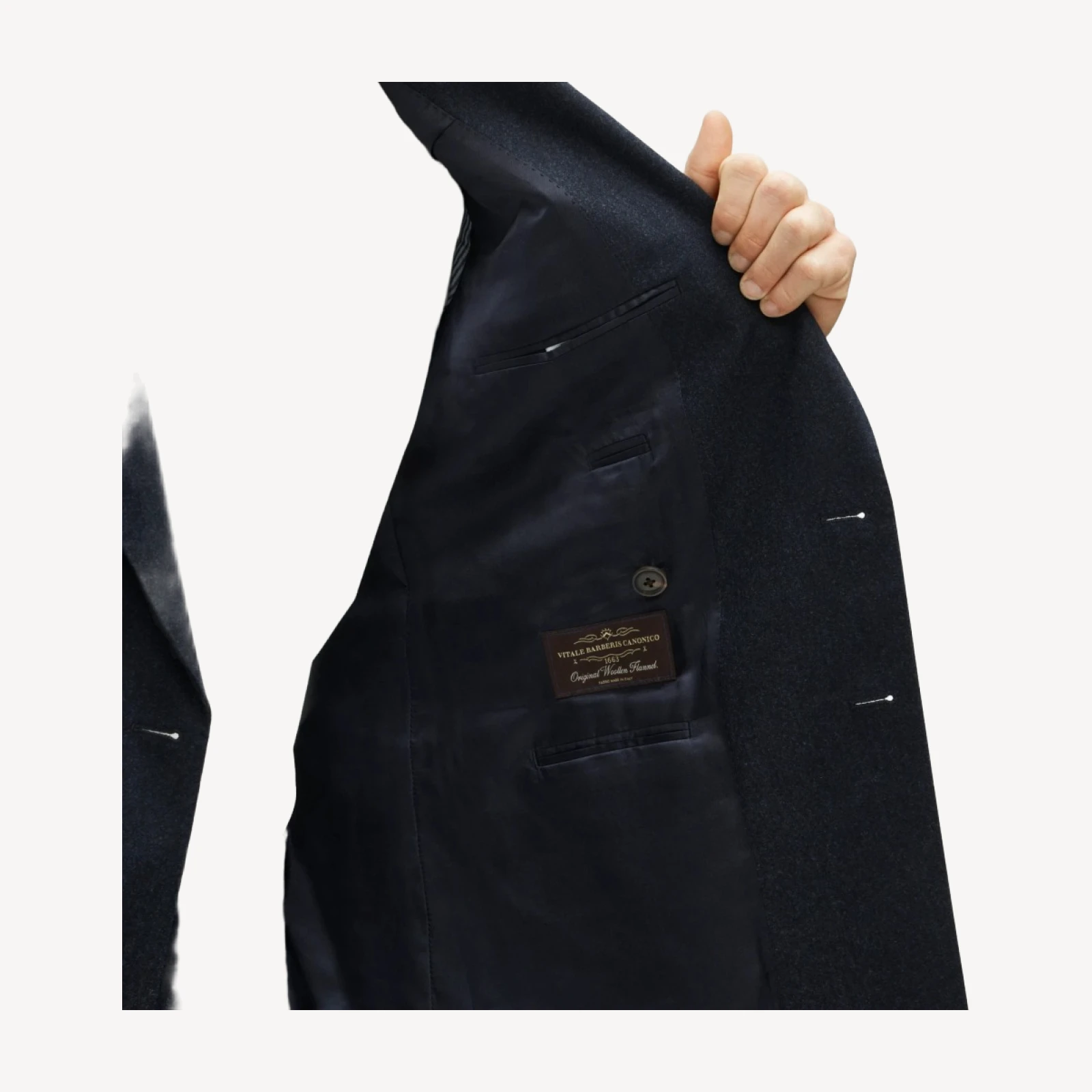 Kenmare Relaxed-fit suit jacket in Italian wool flannel