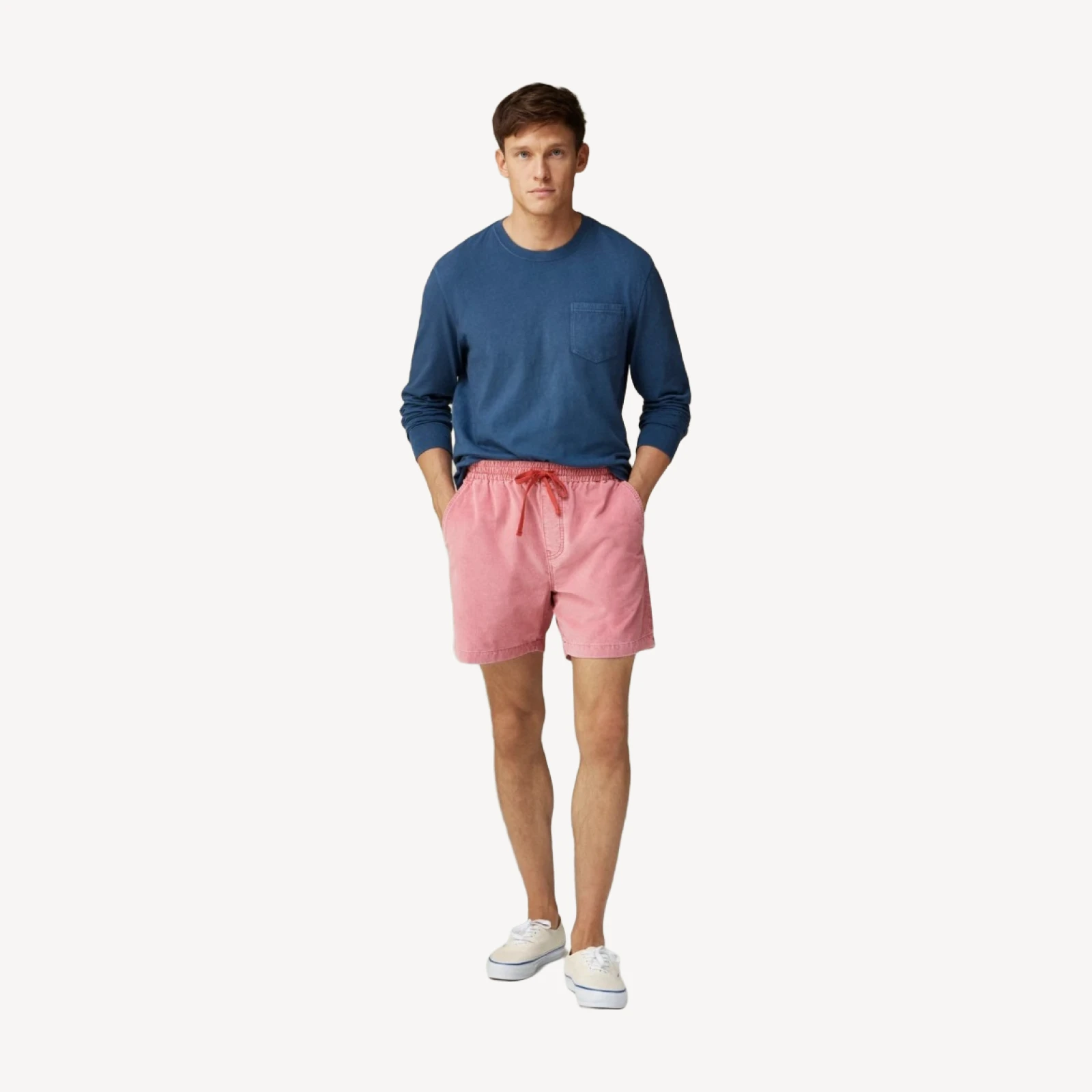 6" corduroy dock short