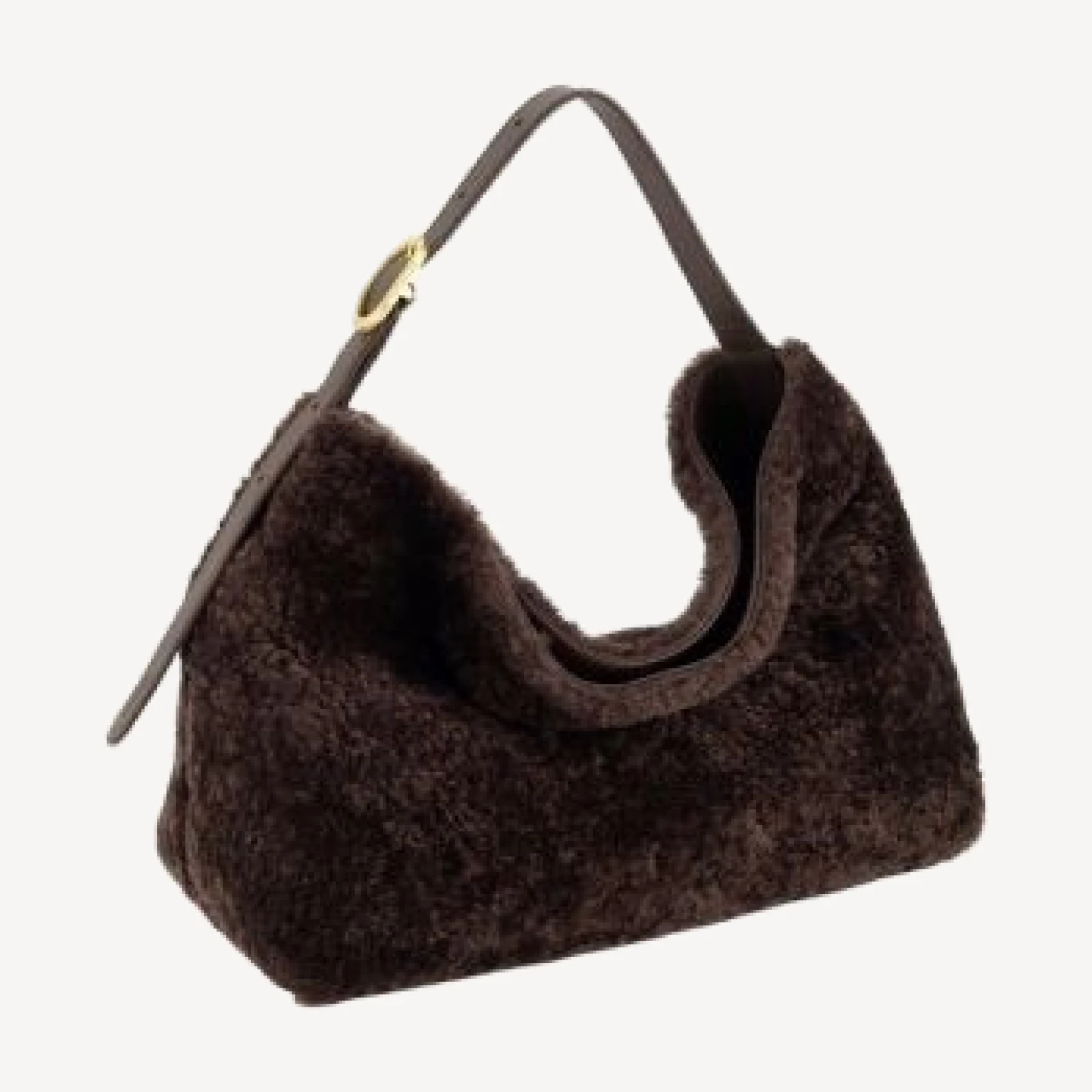 Vince Small Shearling & Leather Hobo