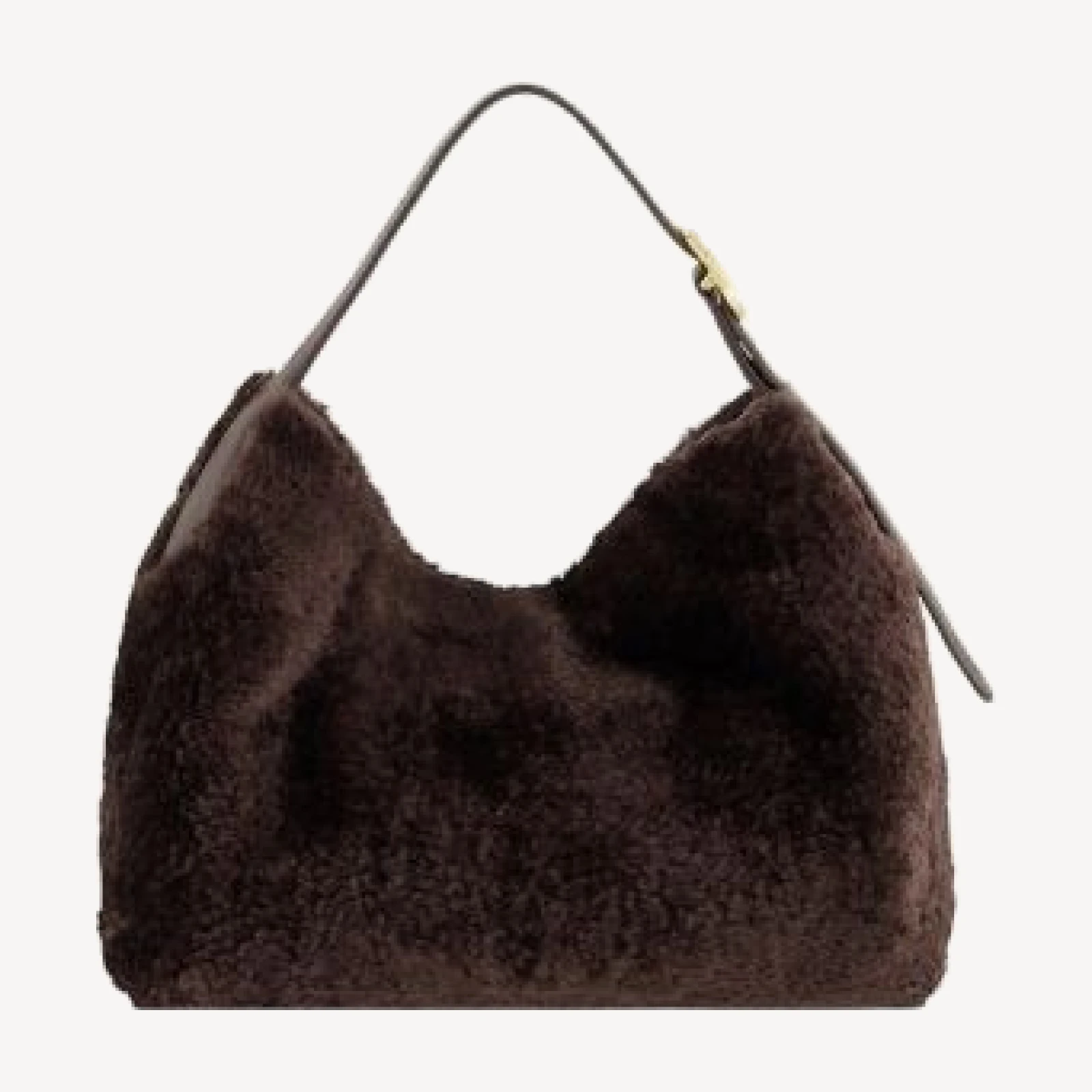 Vince Small Shearling & Leather Hobo