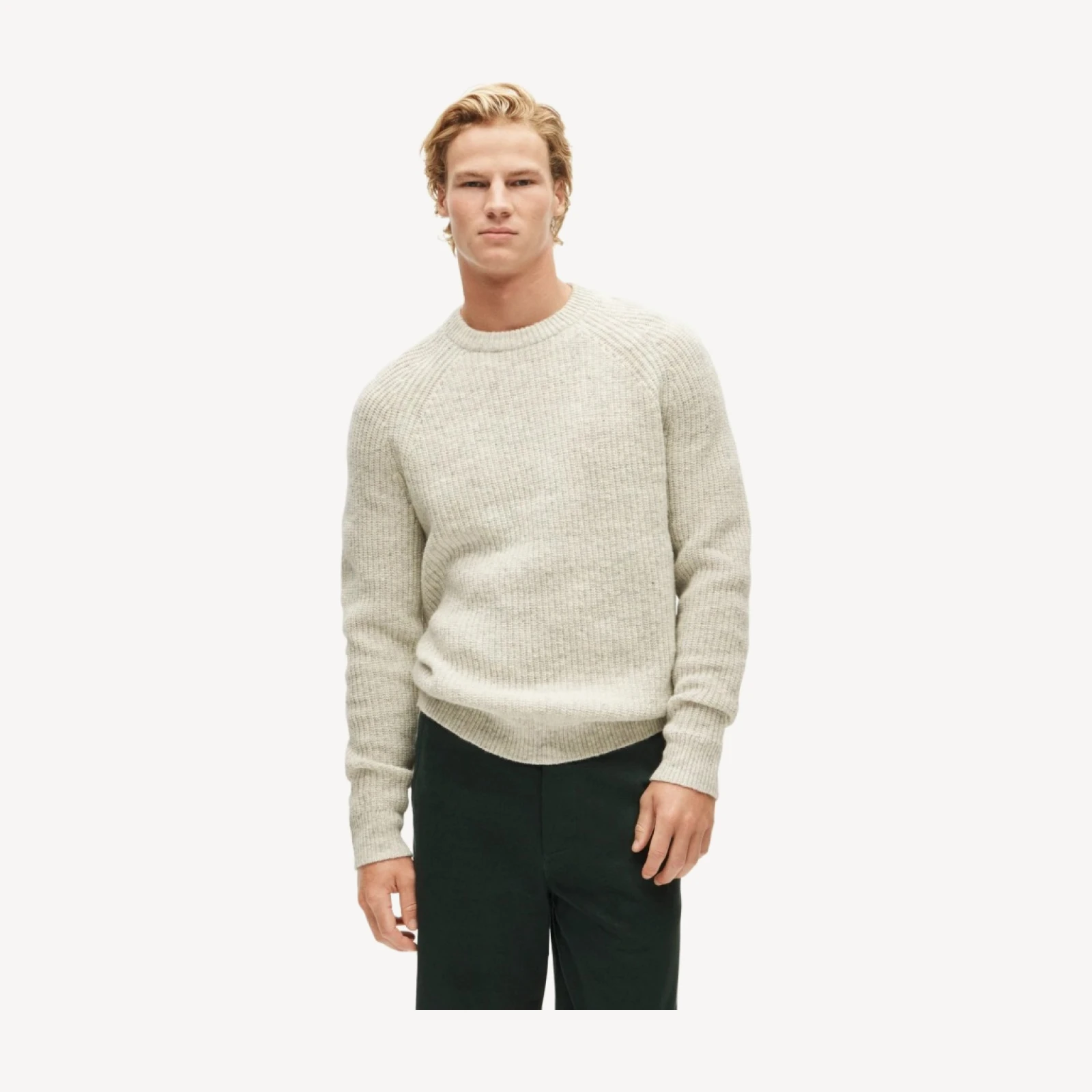 Wallace & Barnes raglan-sleeve sweater in wool