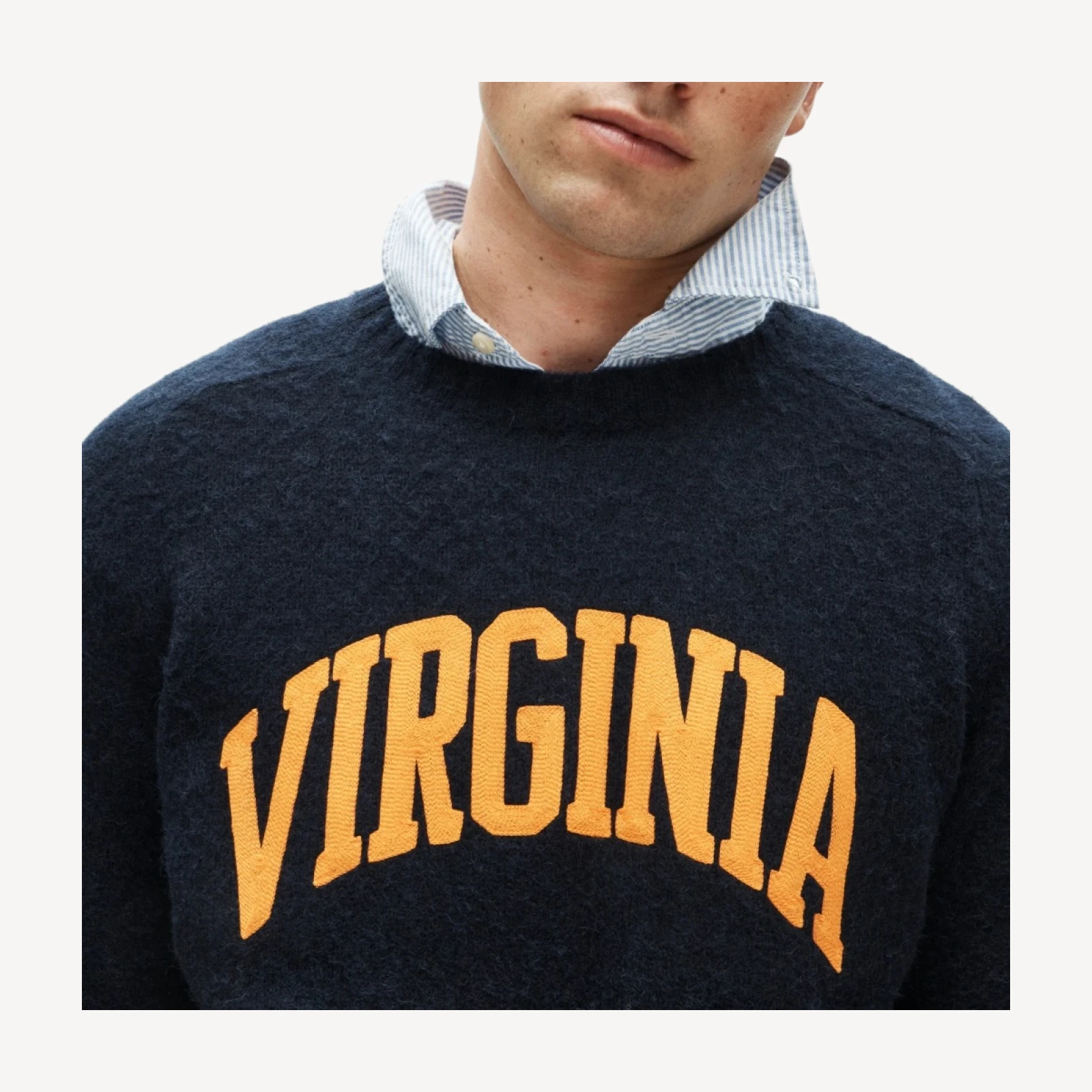 '47 x J.Crew brushed wool Virginia sweater