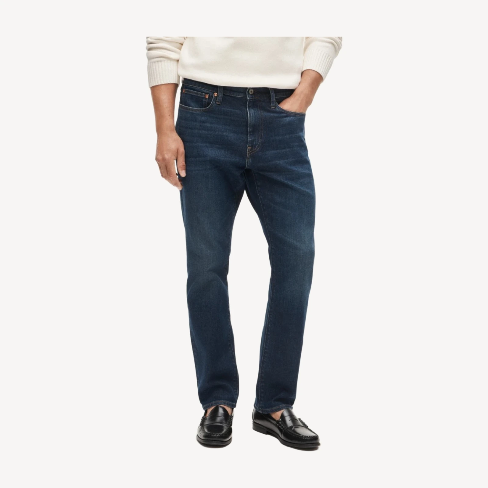 Athletic Straight-fit stretch jean in one-year wash