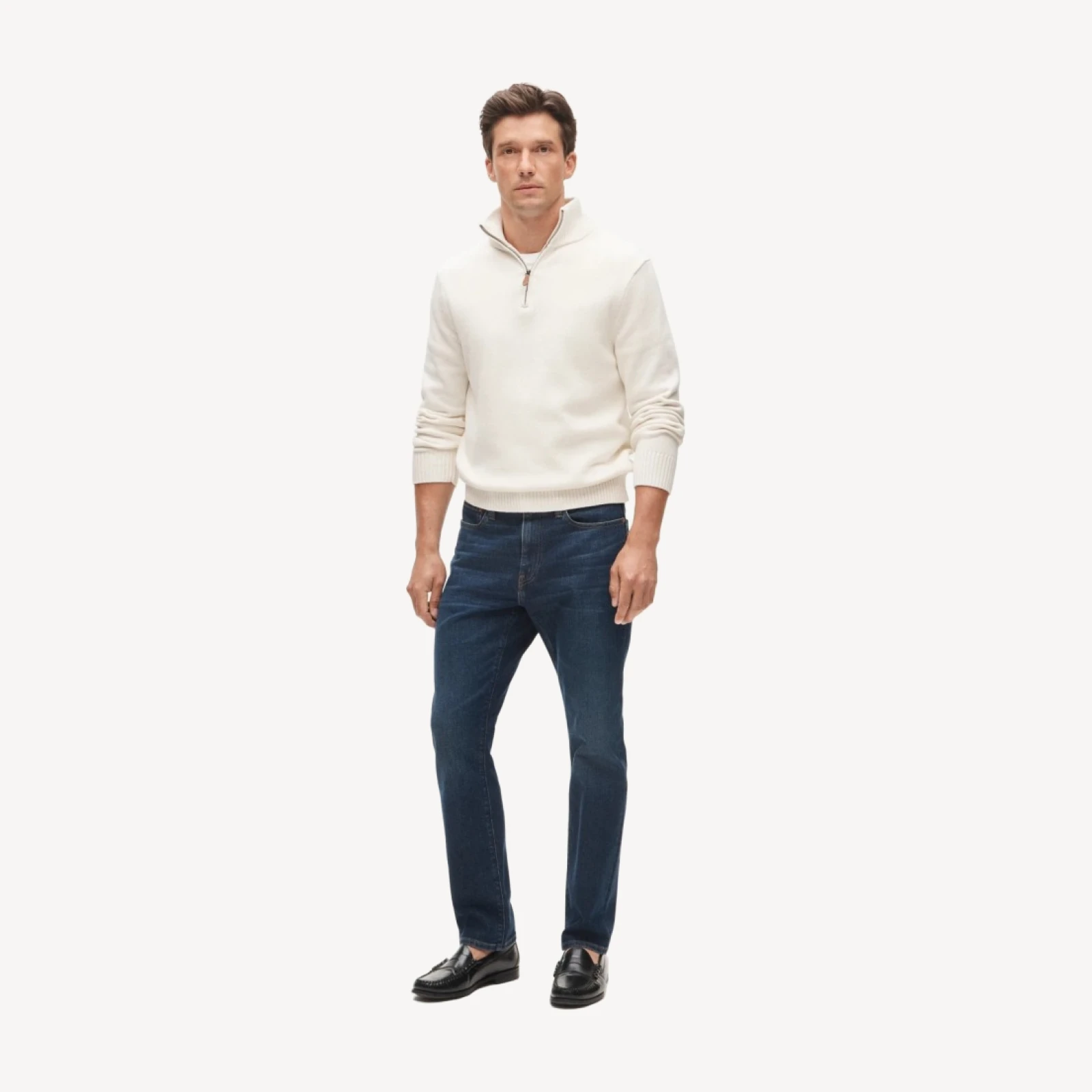 Athletic Straight-fit stretch jean in one-year wash