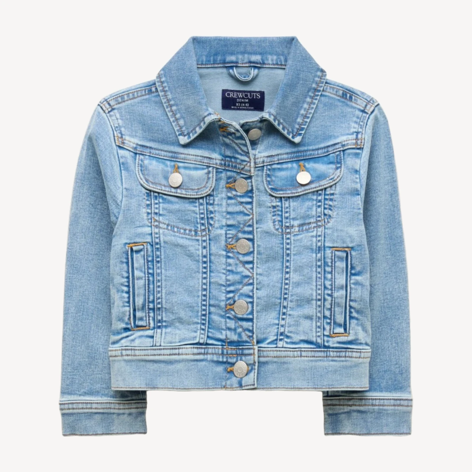 Girls' denim trucker jacket