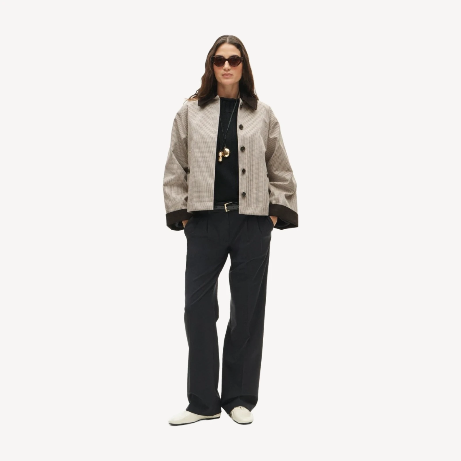 Women's 2026 Barn Jacket™ in plaid double-faced cotton