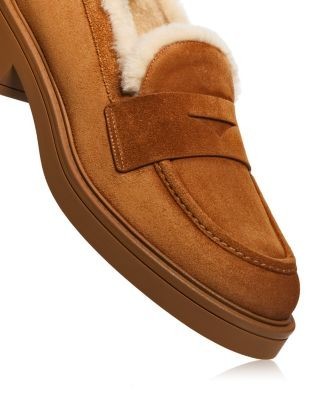 Stuart Weitzman Women's Celia Lite Shearling Lined Loafers