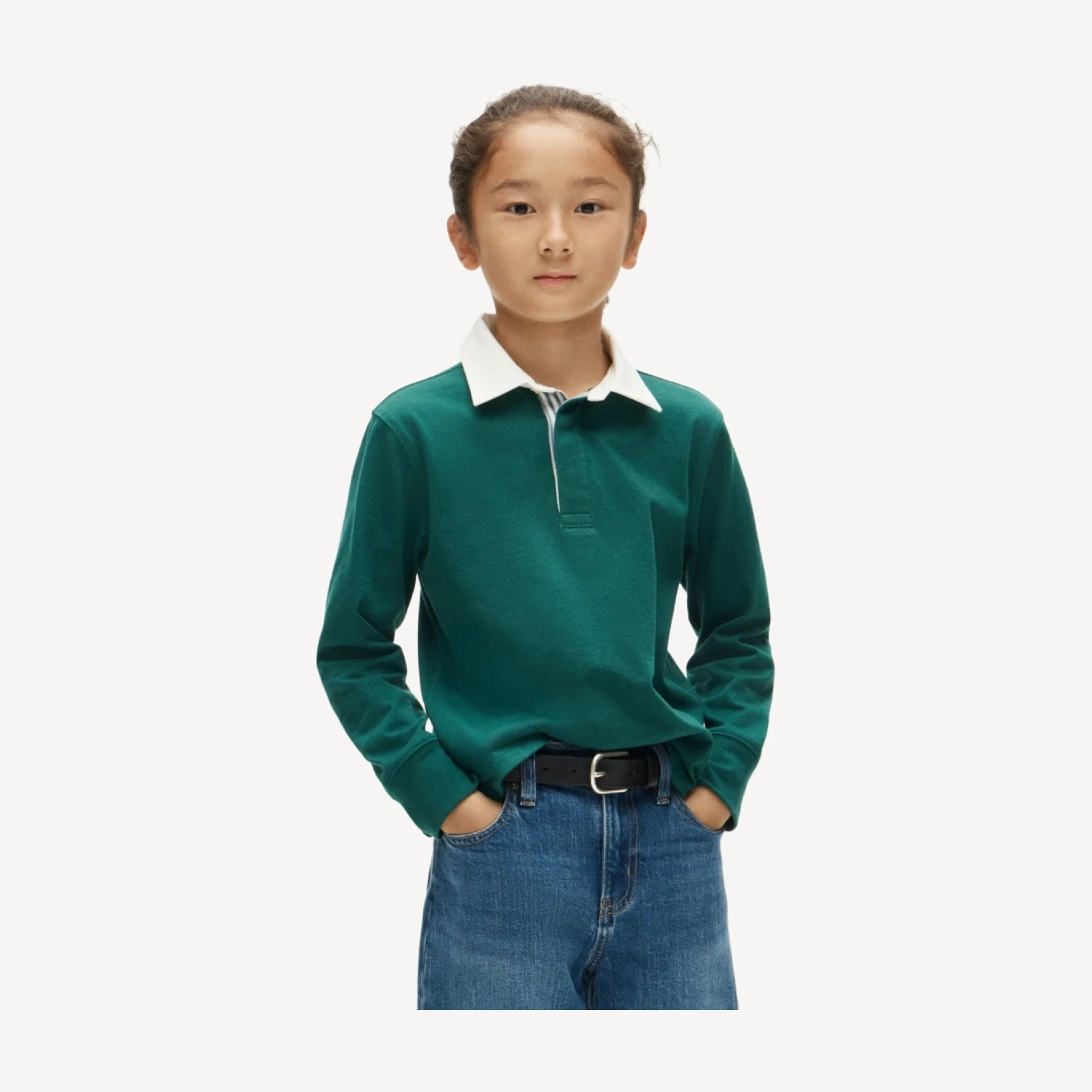Kids' junior varsity rugby polo shirt