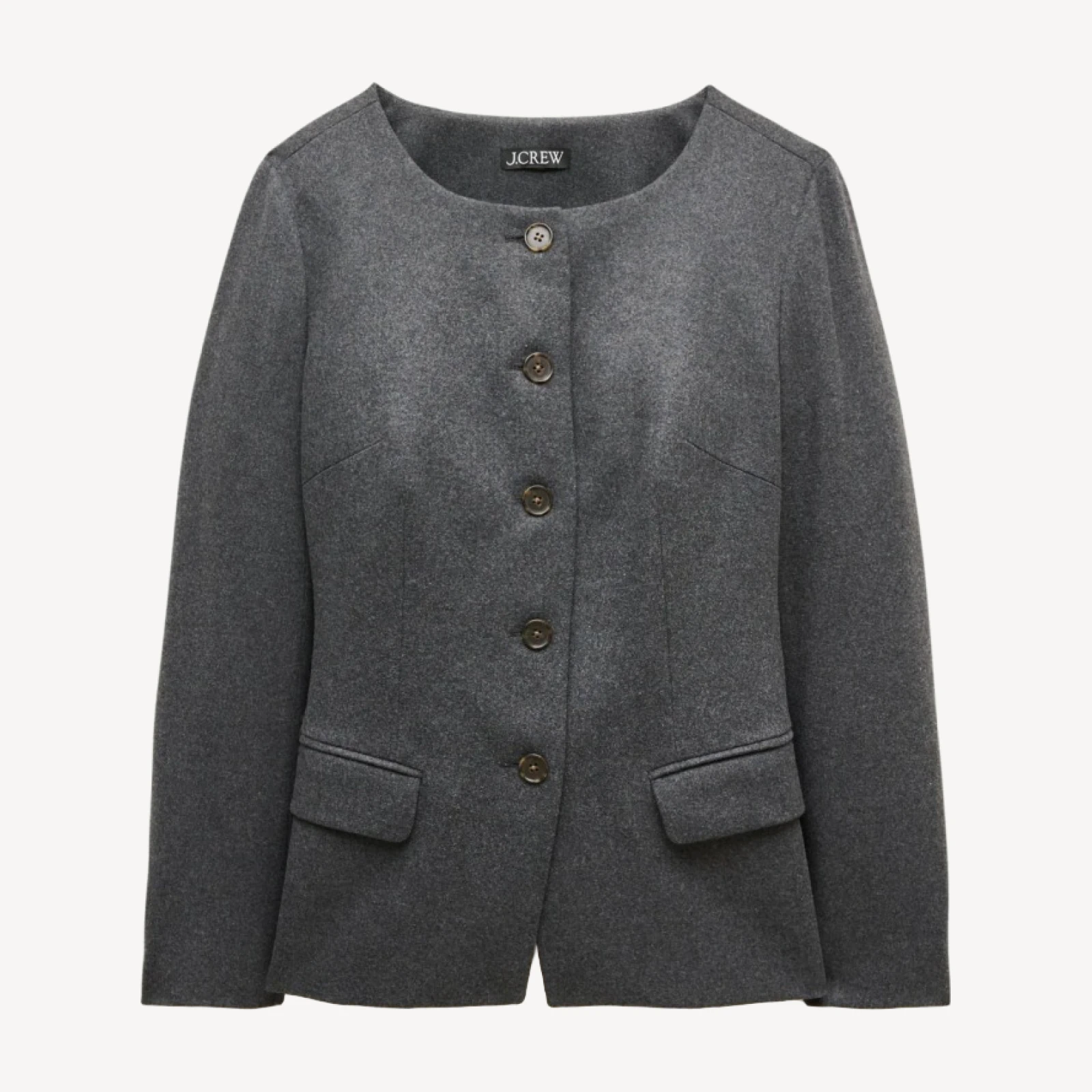 Lady jacket in heather wool blend