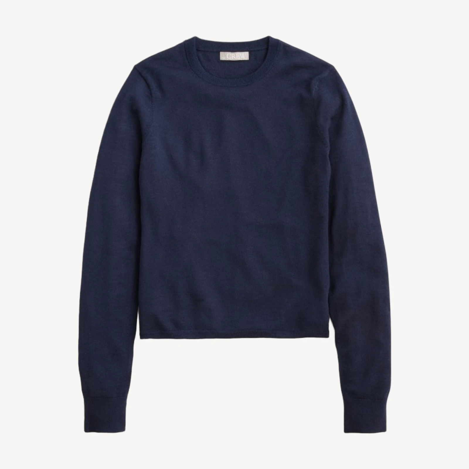 Carolyn fitted crewneck sweater in merino wool