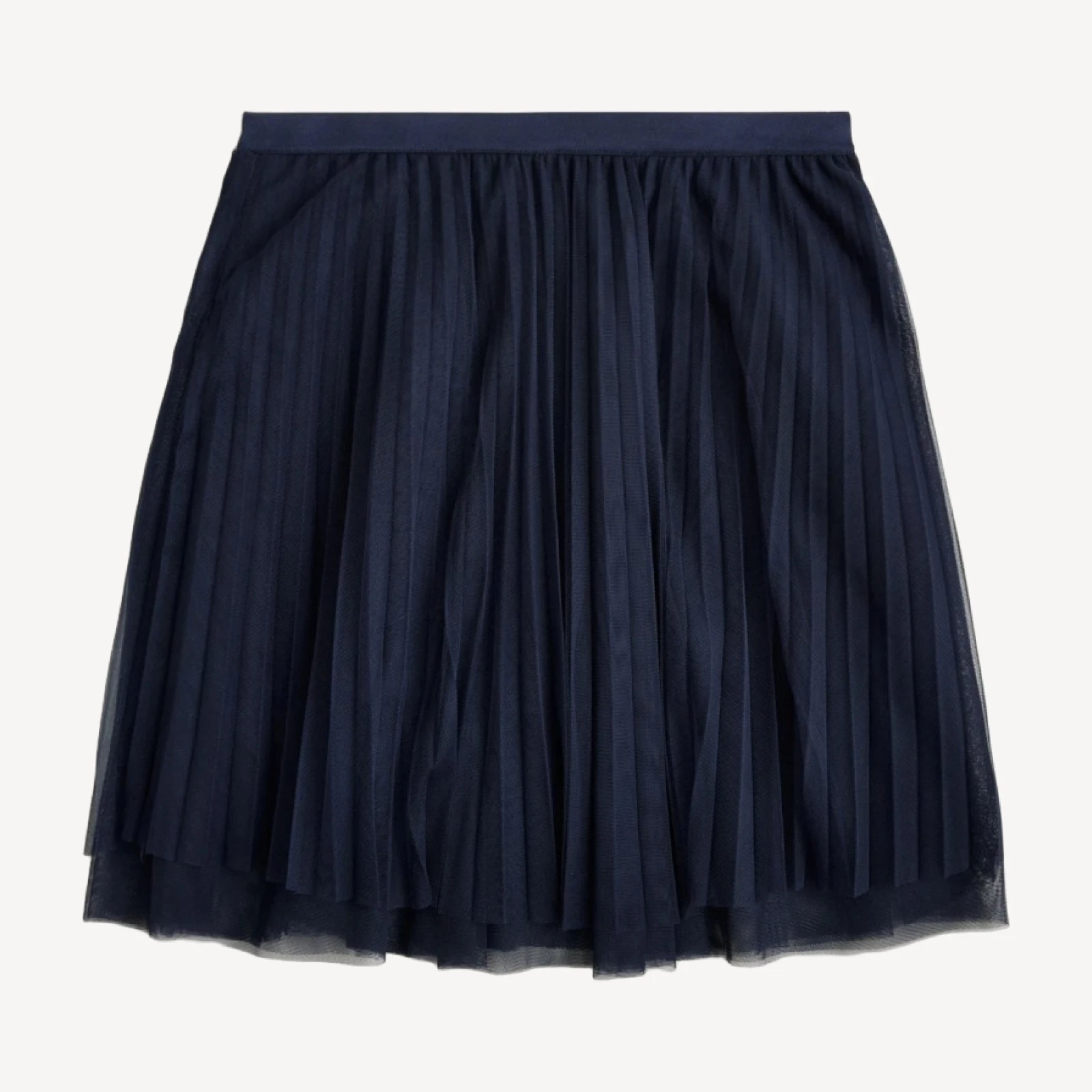 Girls' pleated midi skirt in tulle