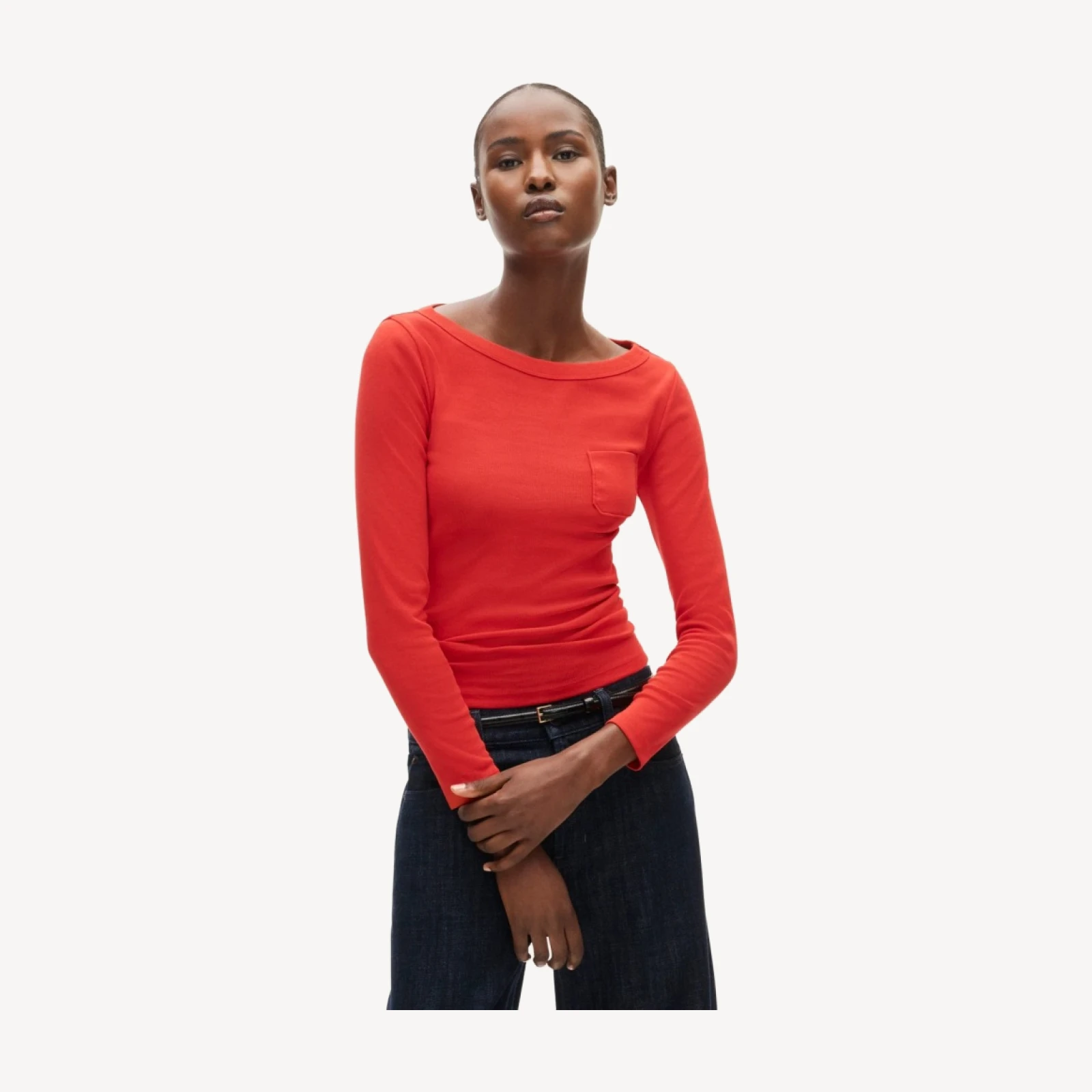 Perfect-fit three-quarter sleeve T-shirt