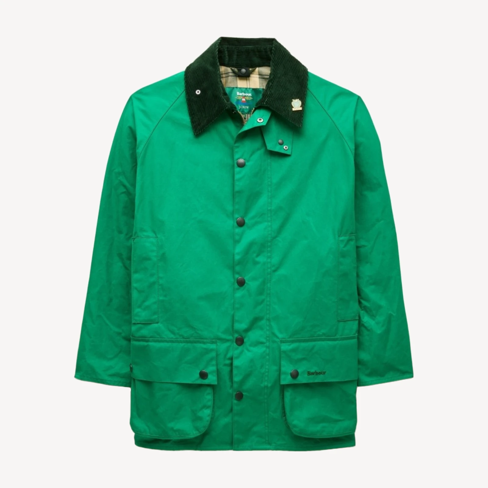 Men's Barbour® x J.Crew Beaufort jacket in Hybrid/Aero™ waxed cotton