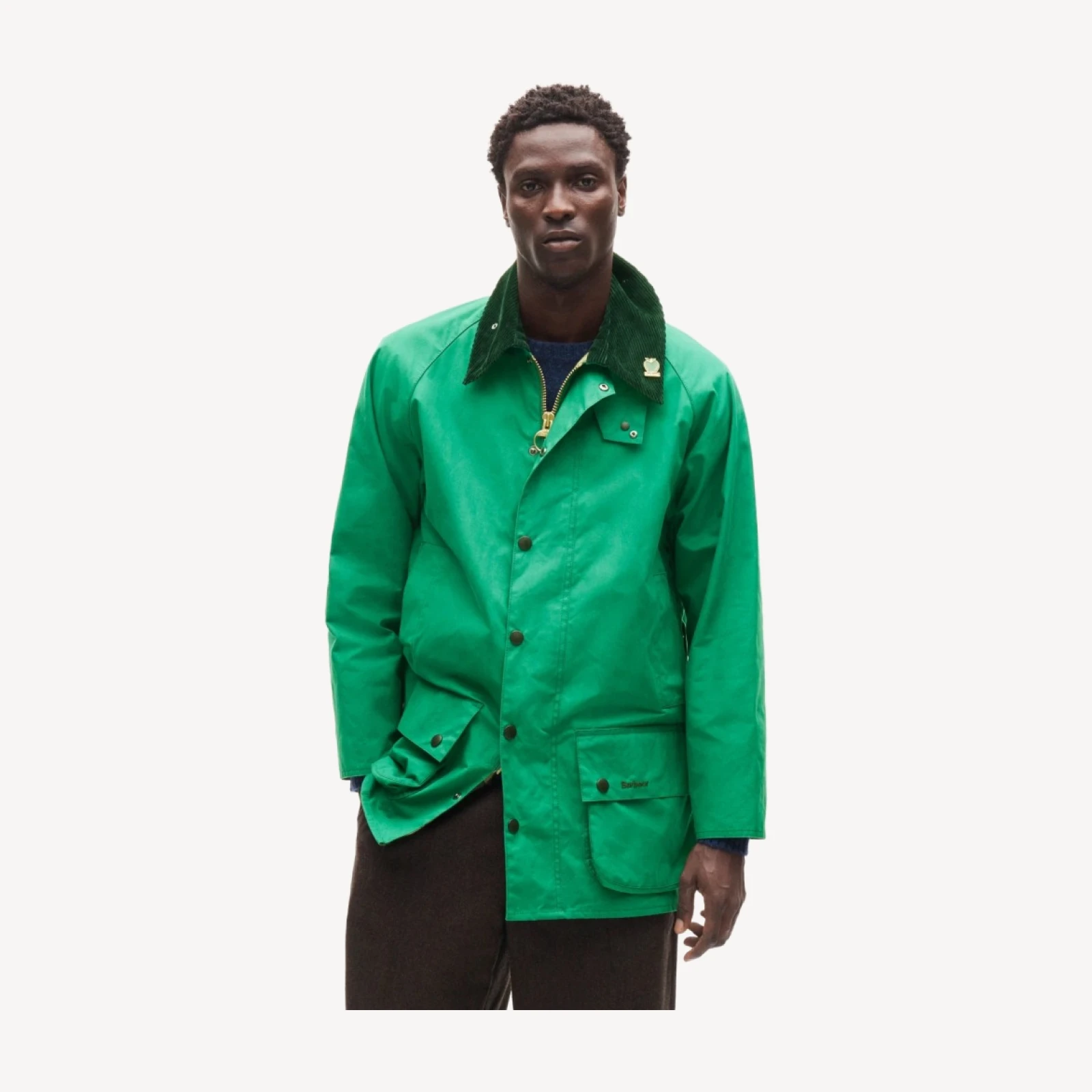 Men's Barbour® x J.Crew Beaufort jacket in Hybrid/Aero™ waxed cotton