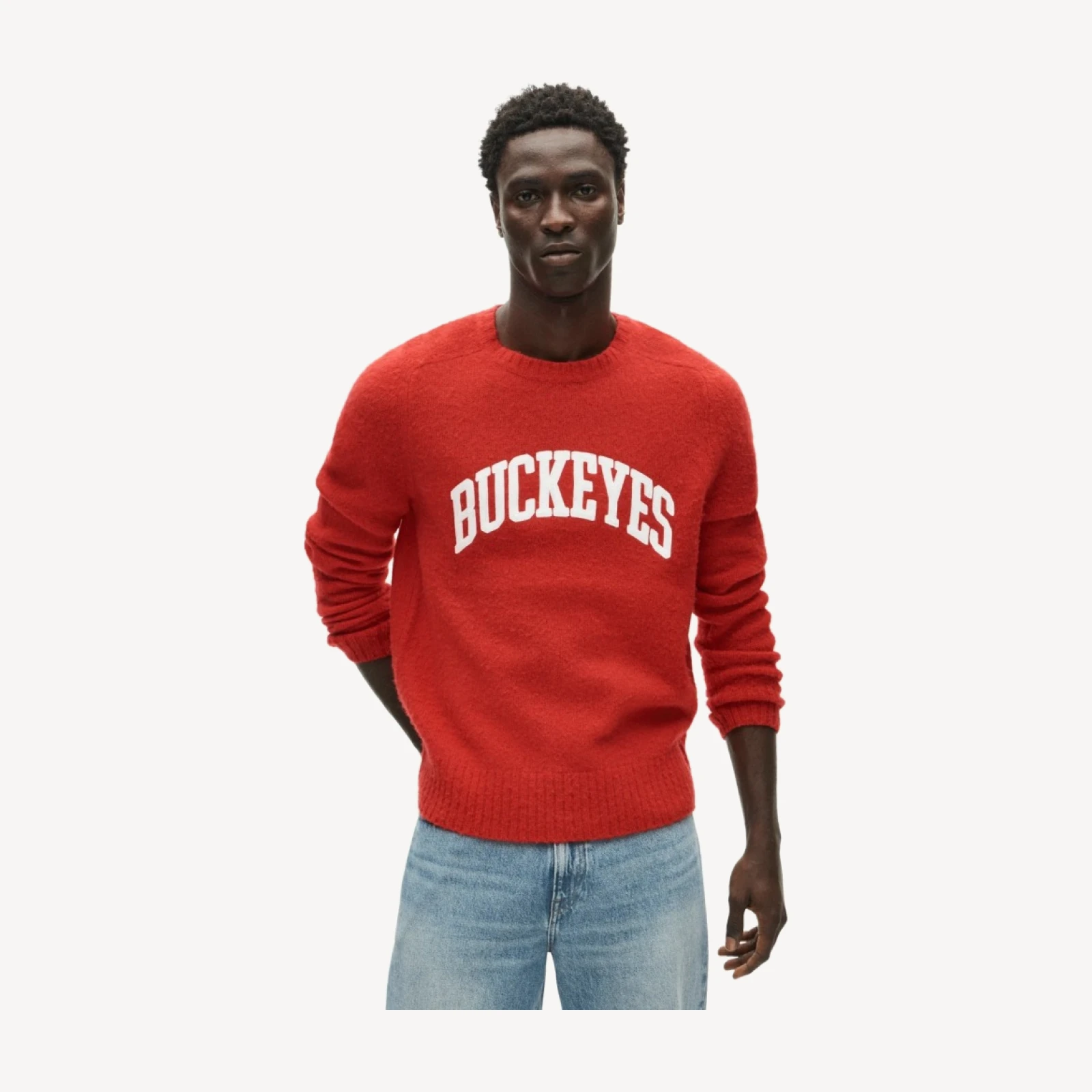 '47 x J.Crew brushed wool Ohio State sweater