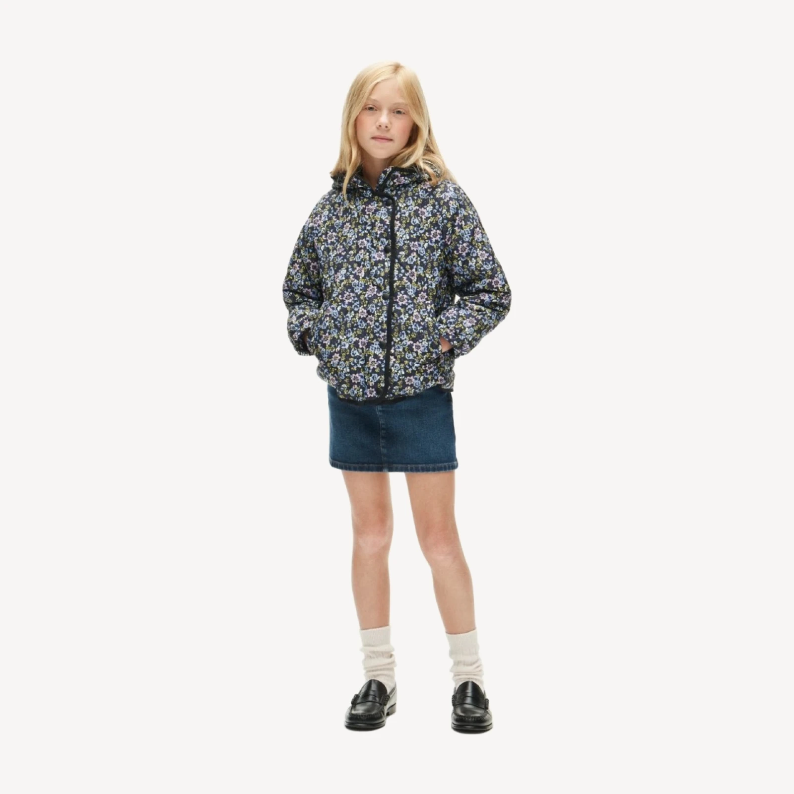 Girls' Pippa quilted jacket with PrimaLoft®