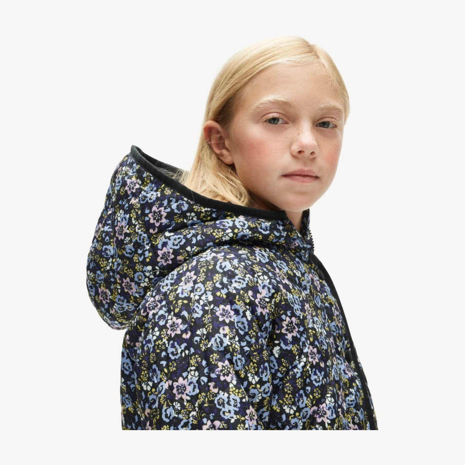 Girls' Pippa quilted jacket with PrimaLoft®